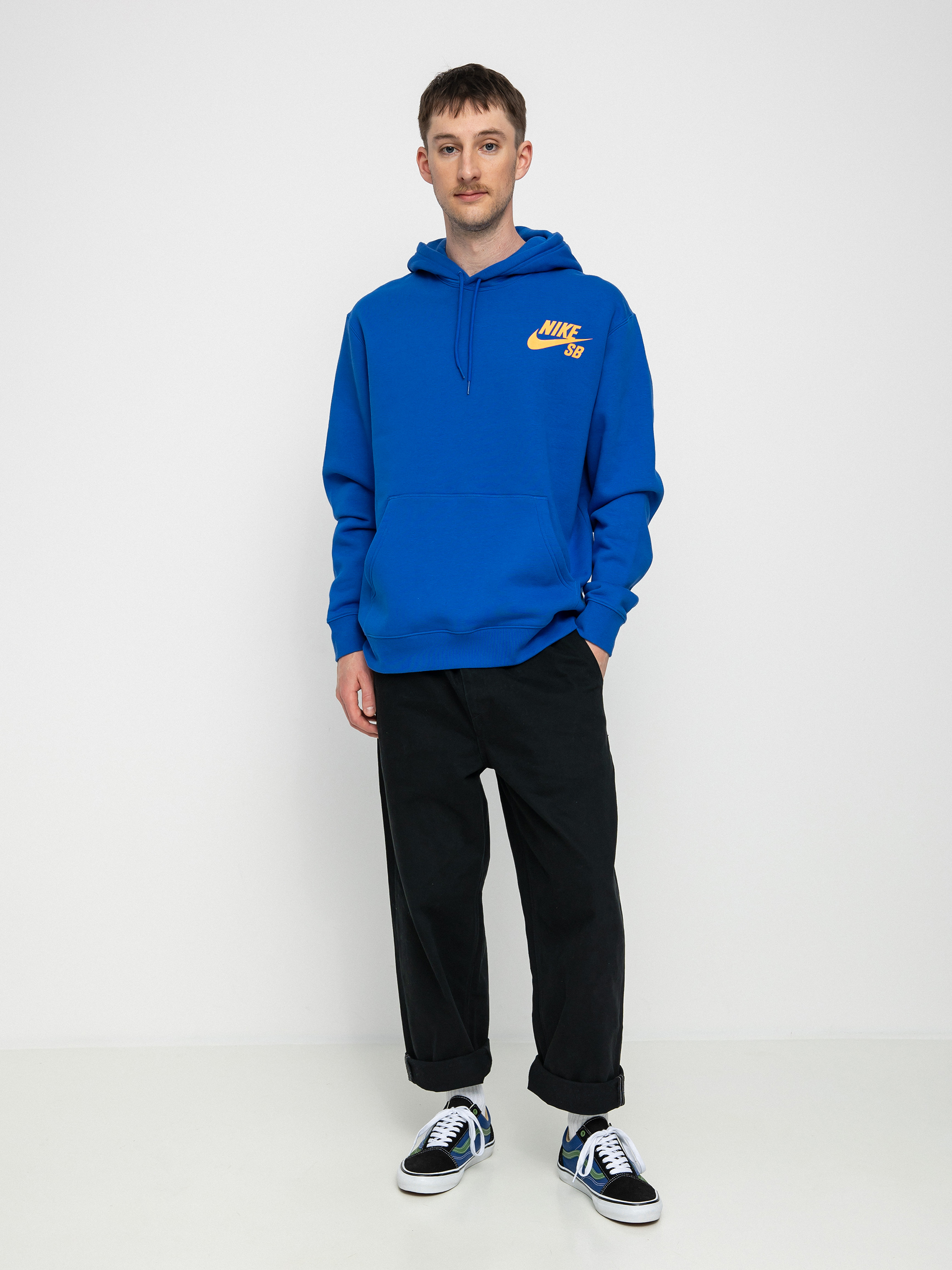 Nike SB Icon HD Kapucnis pulóver (game royal/total orange)