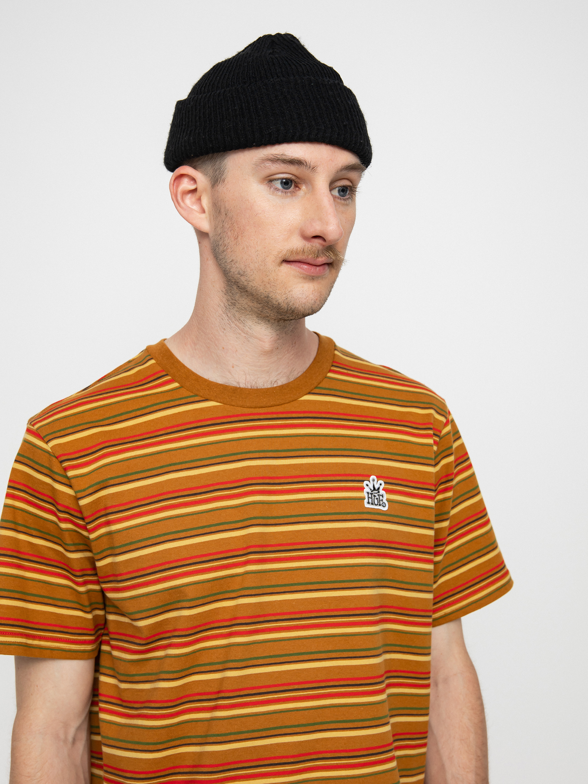 HUF Cooper Stripe póló (burnt orange)