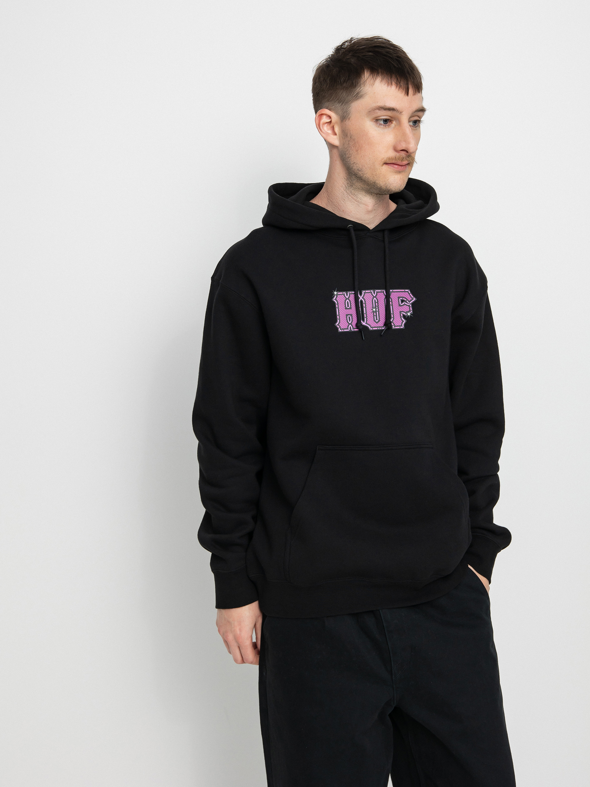 HUF Amazing H HD Kapucnis pulóver (black)