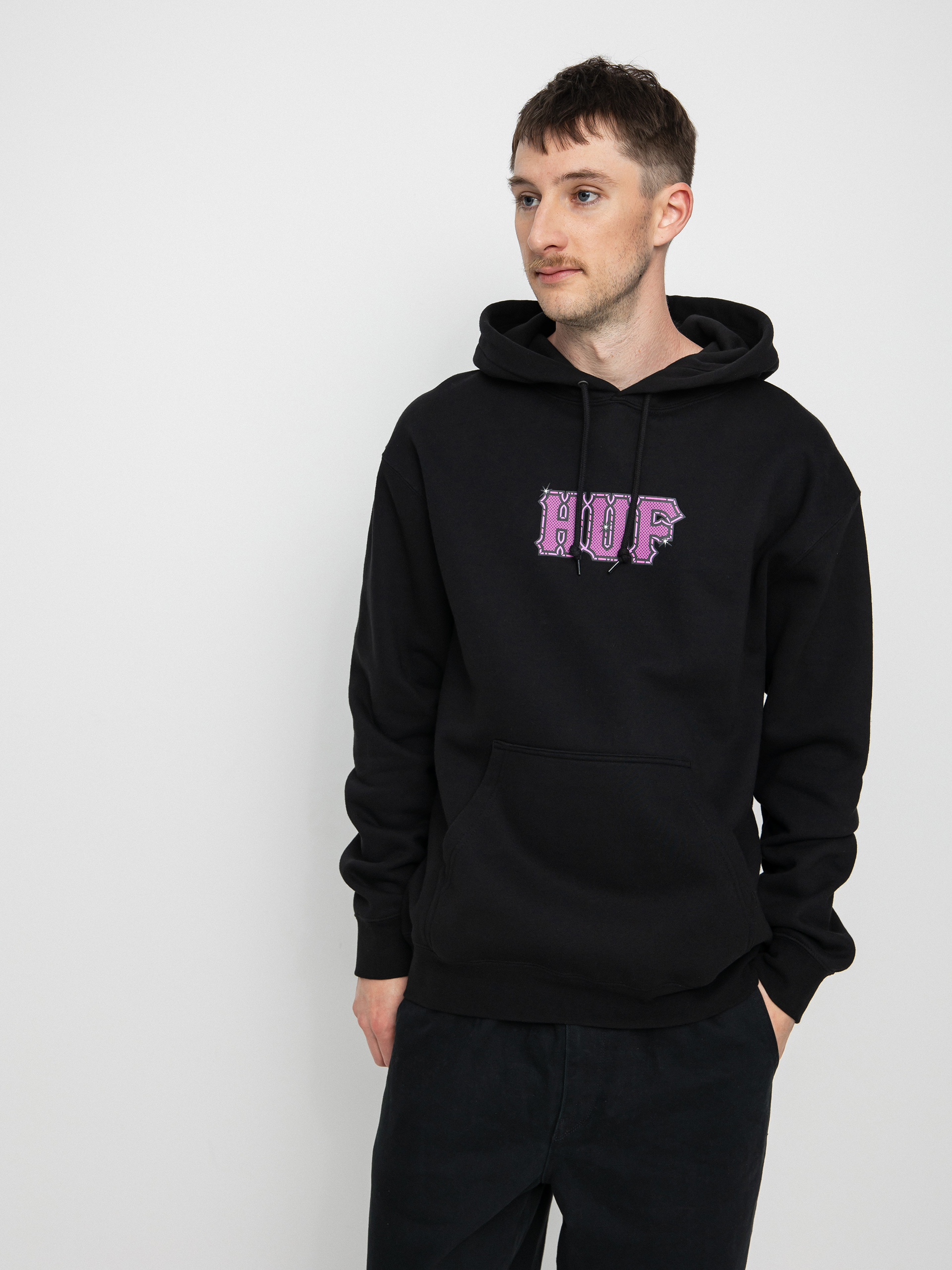 HUF Amazing H HD Kapucnis pulóver (black)