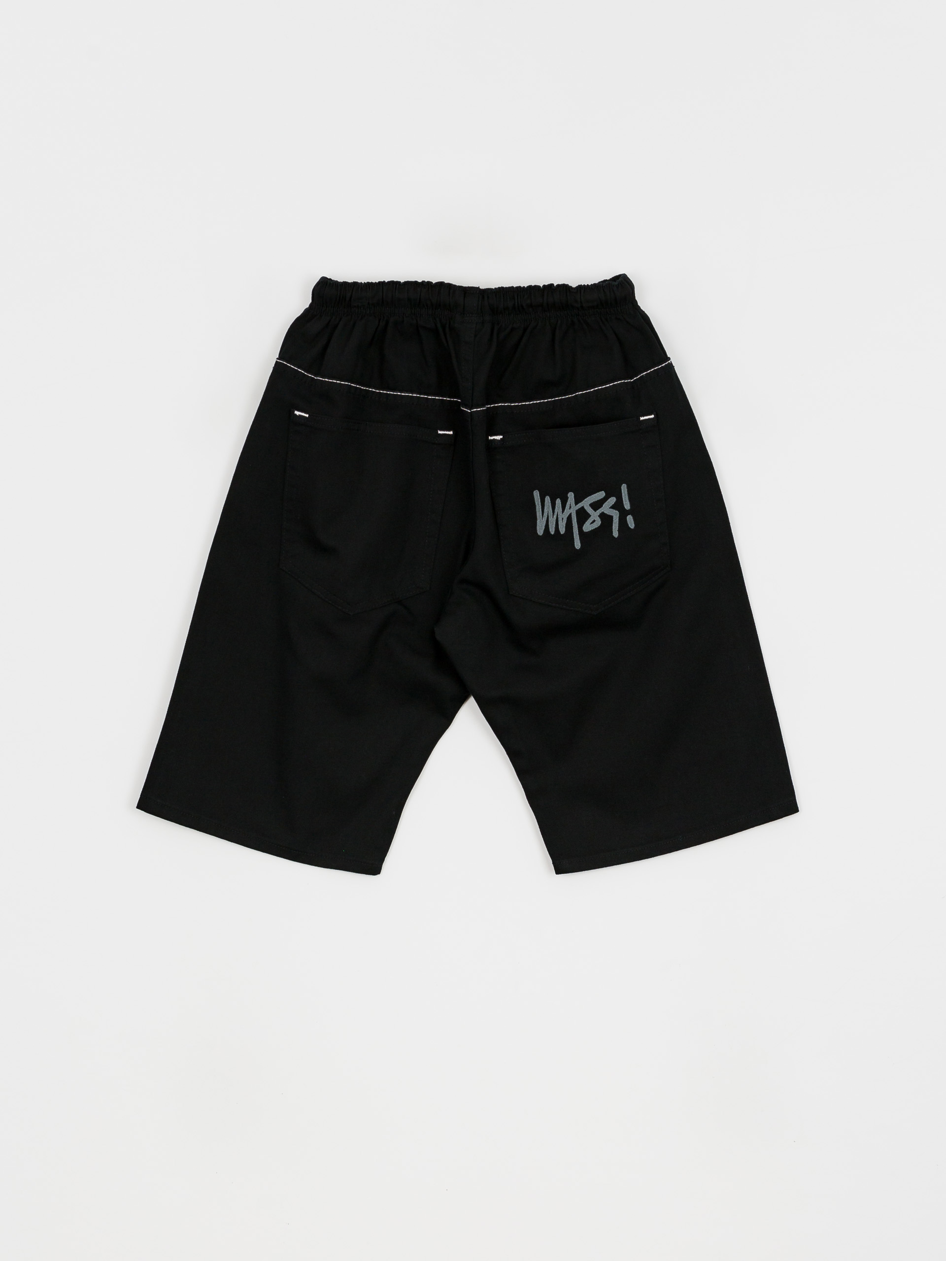 MassDnm Signatur Straight Fit Rövidnadrág (signature black)