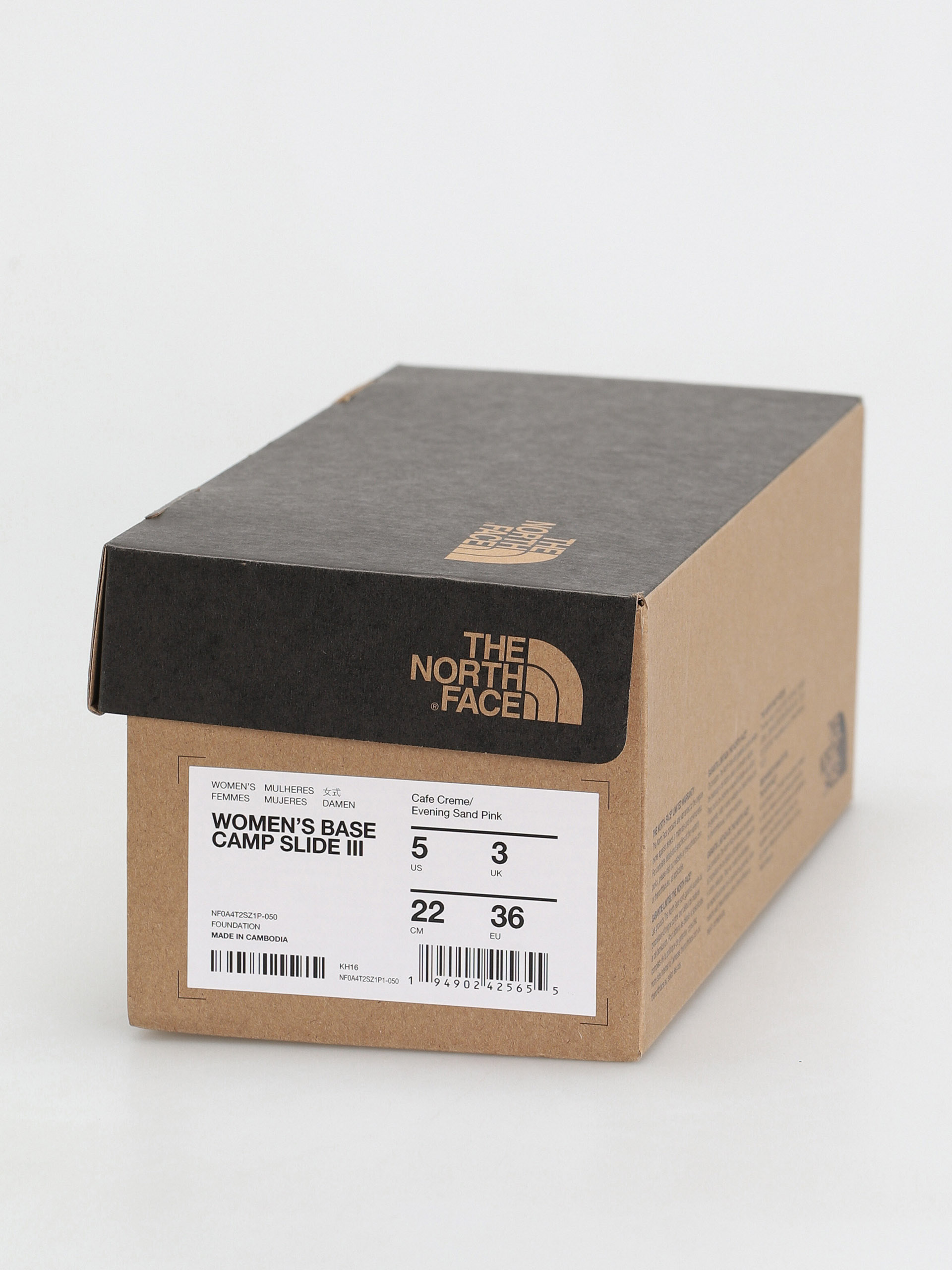 The North Face Base Camp Slide III Flip-flop papucsok Wmn (cafecreme/eveningsandpink)