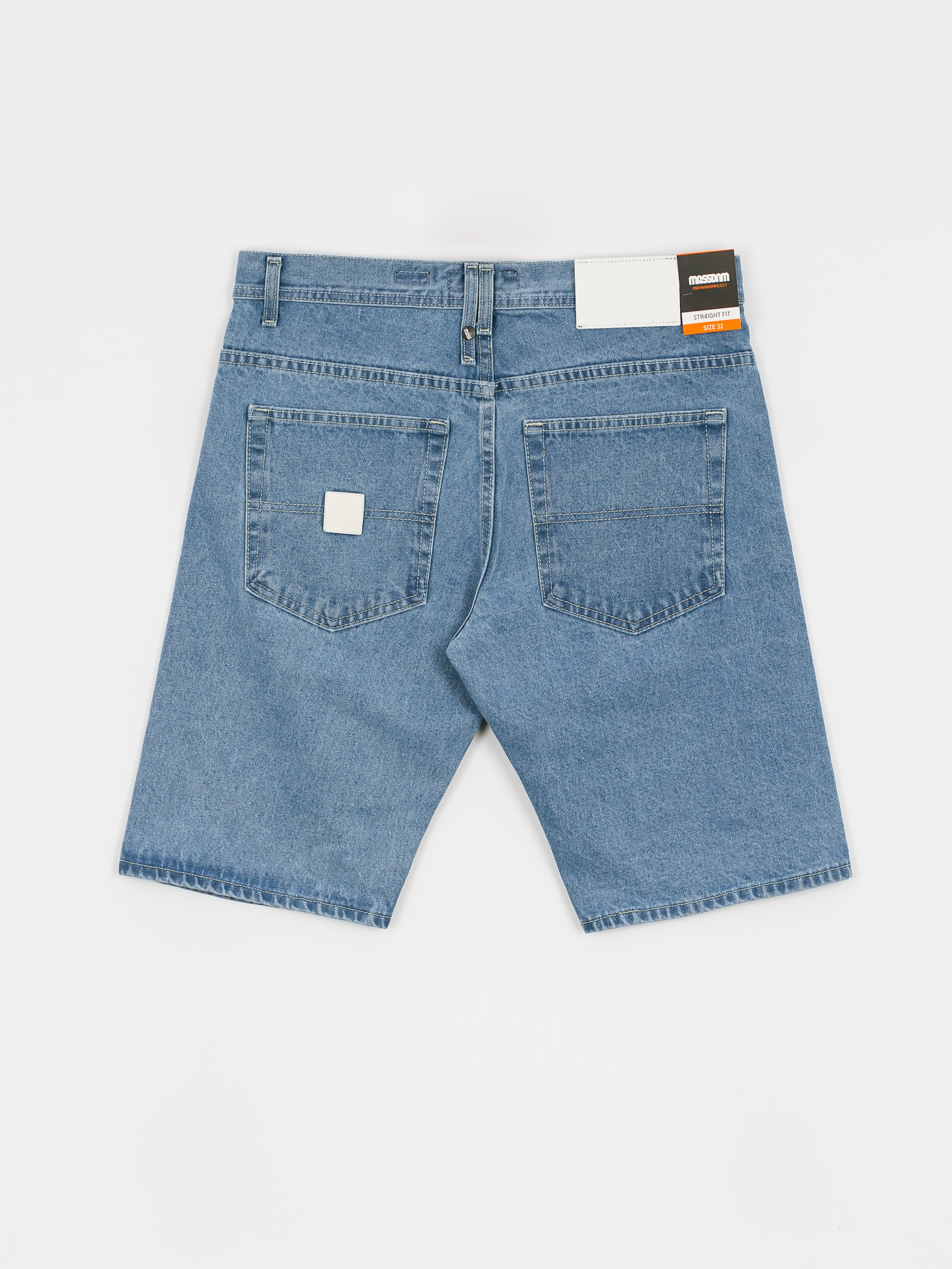 MassDnm Base Jeans Straight Fit Rövidnadrág (light blue)