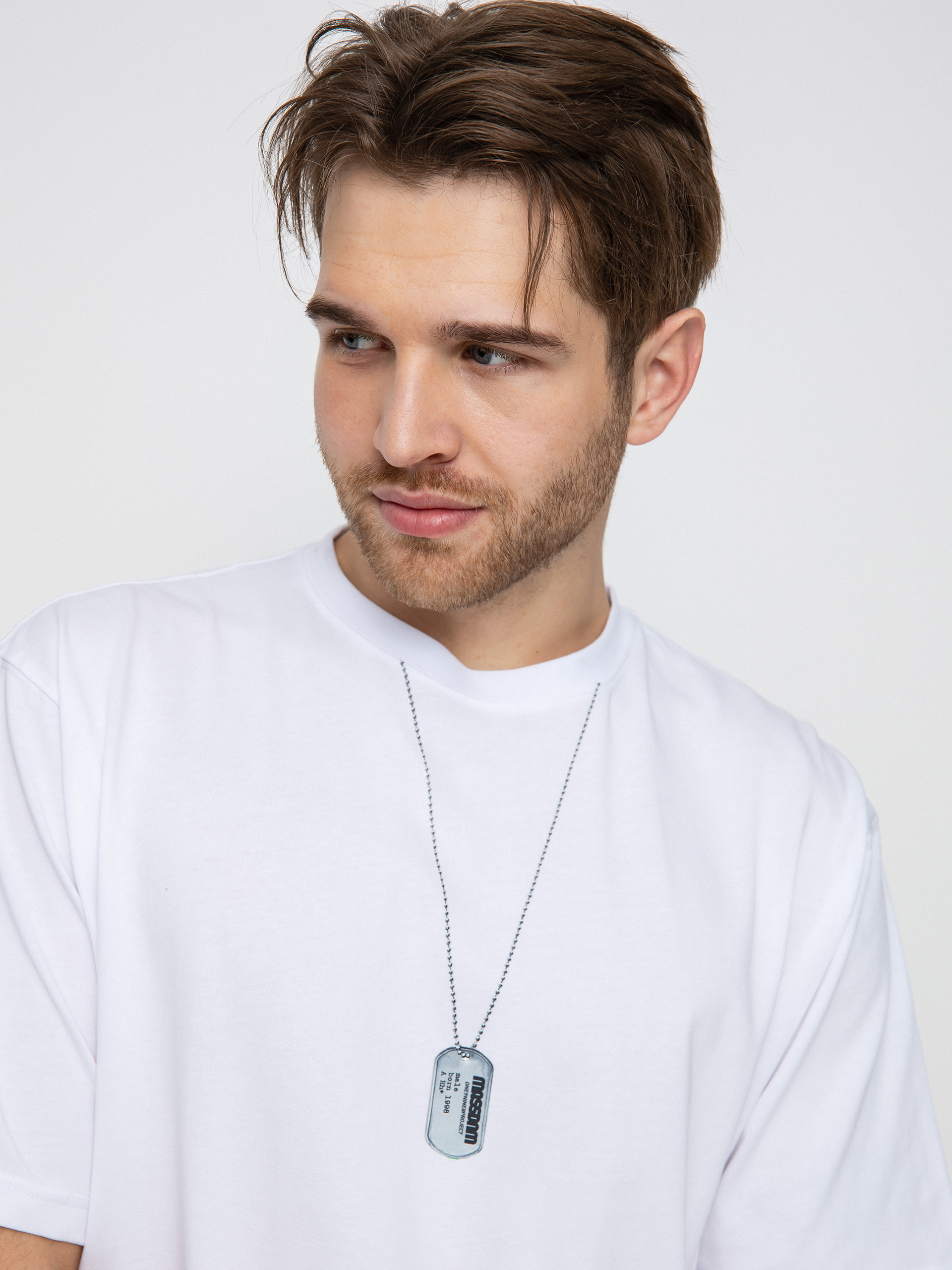 MassDnm Dog Tag póló (white)