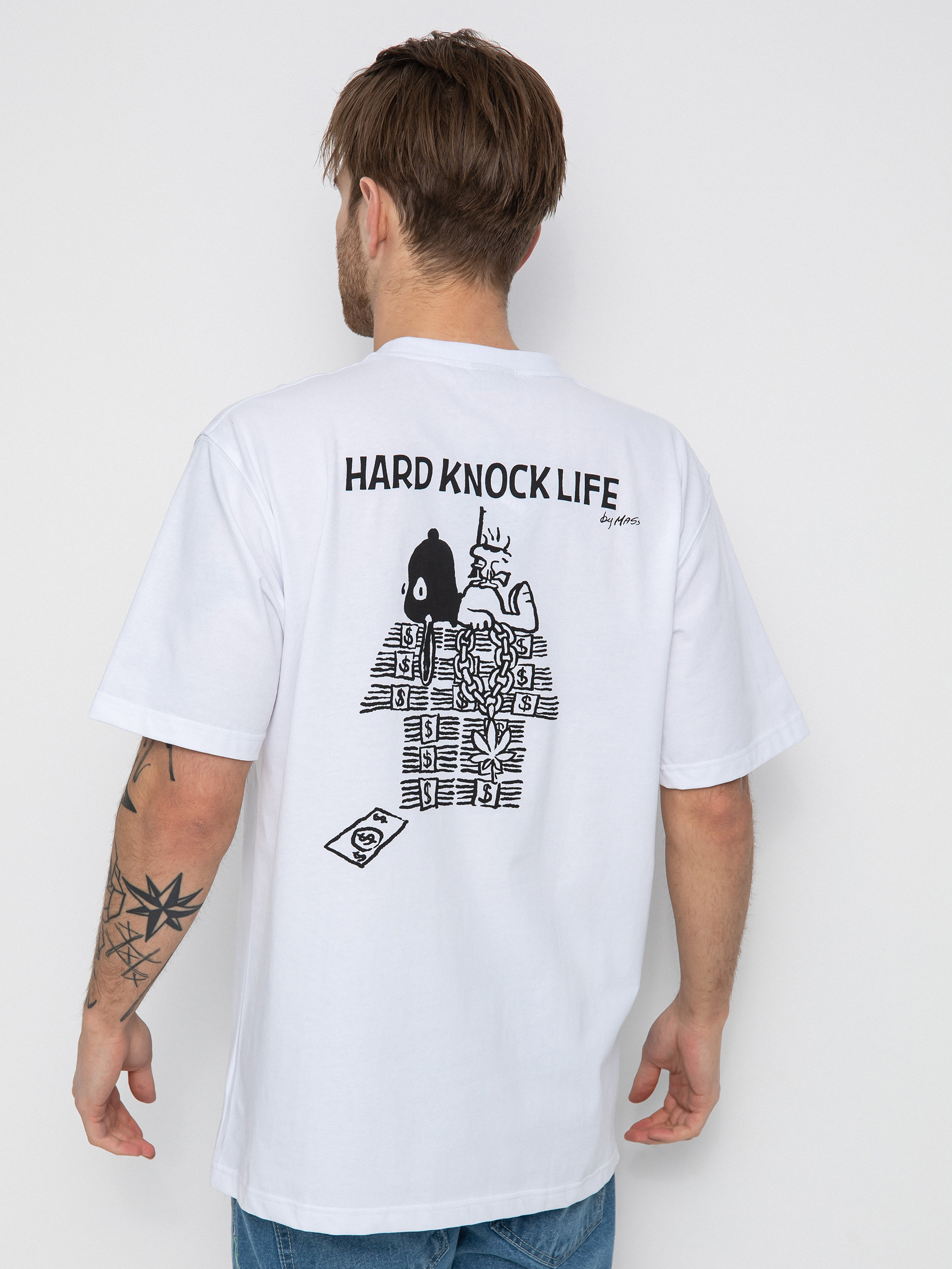 MassDnm Hard Knock Life póló (white)