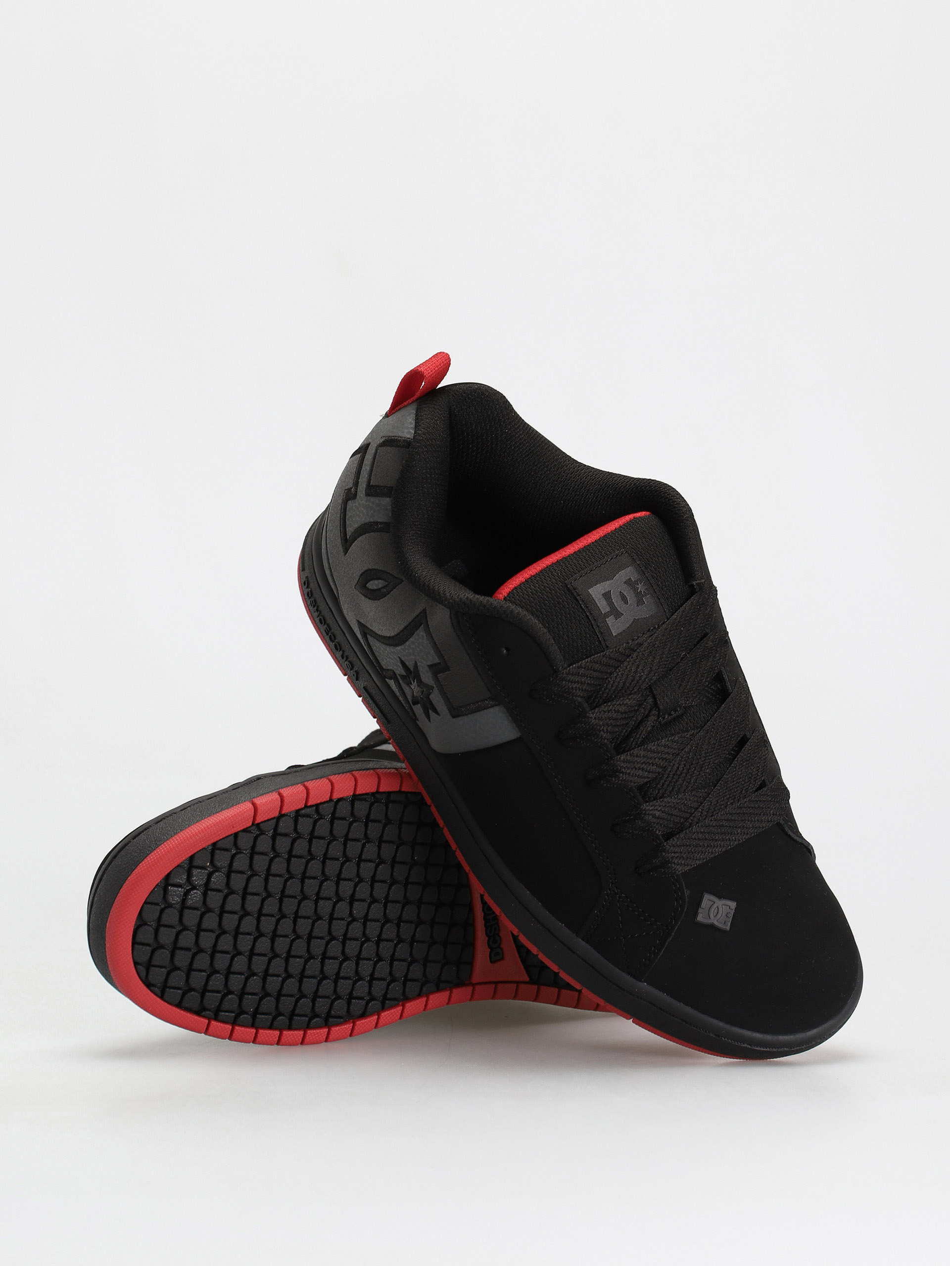 DC Court Graffik Sq Cipők (black/grey/red)