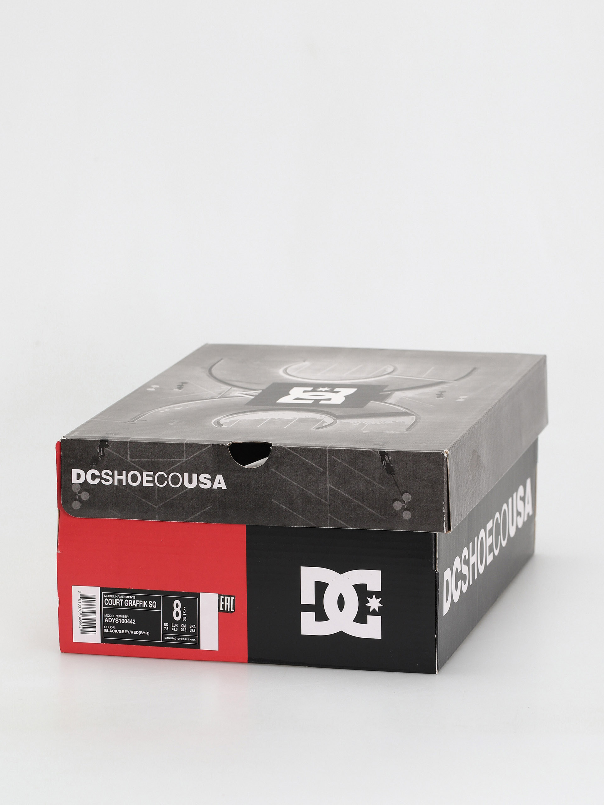 DC Court Graffik Sq Cipők (black/grey/red)
