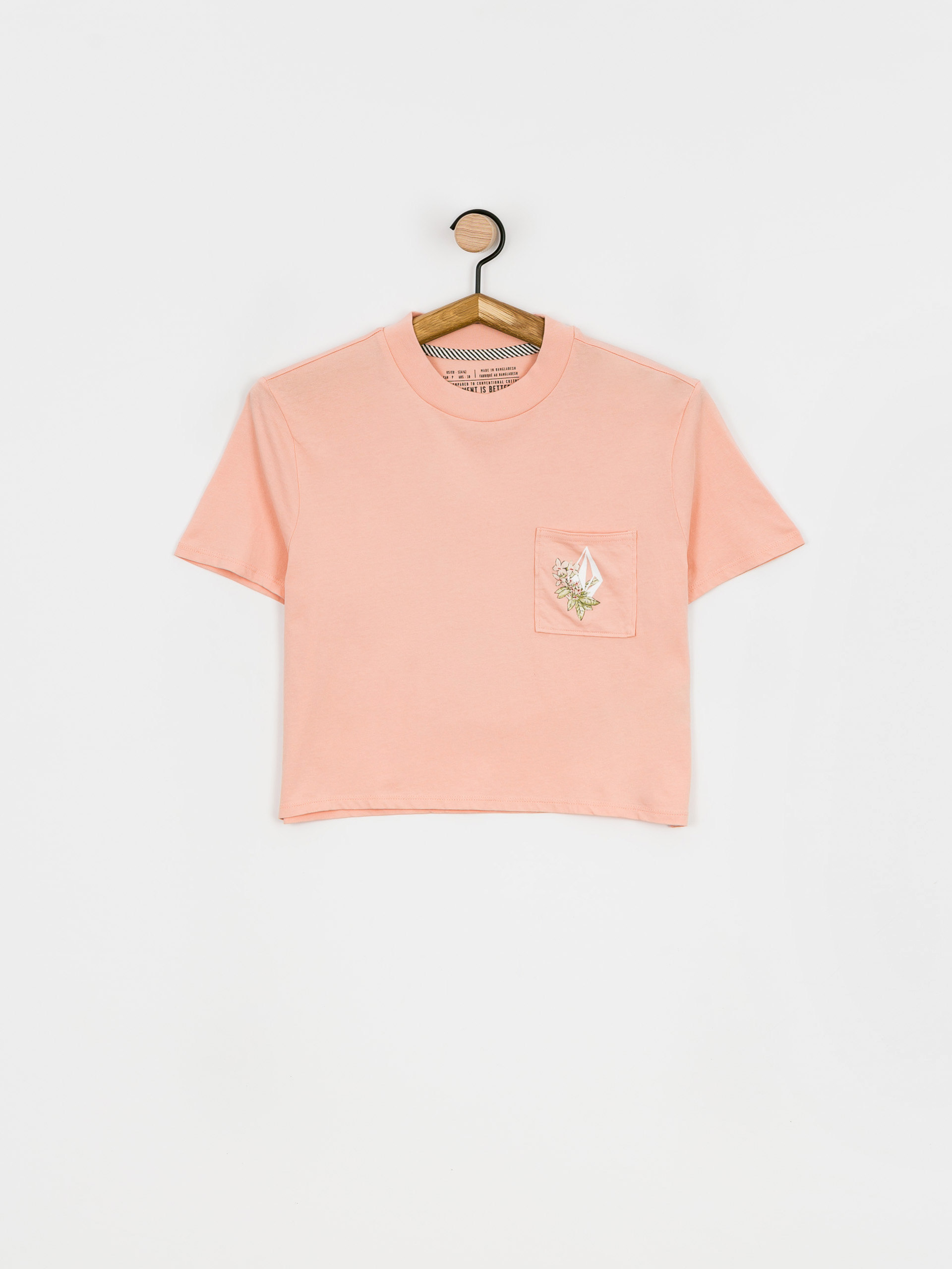 Volcom Pocket Dial póló Wmn (hazey pink)