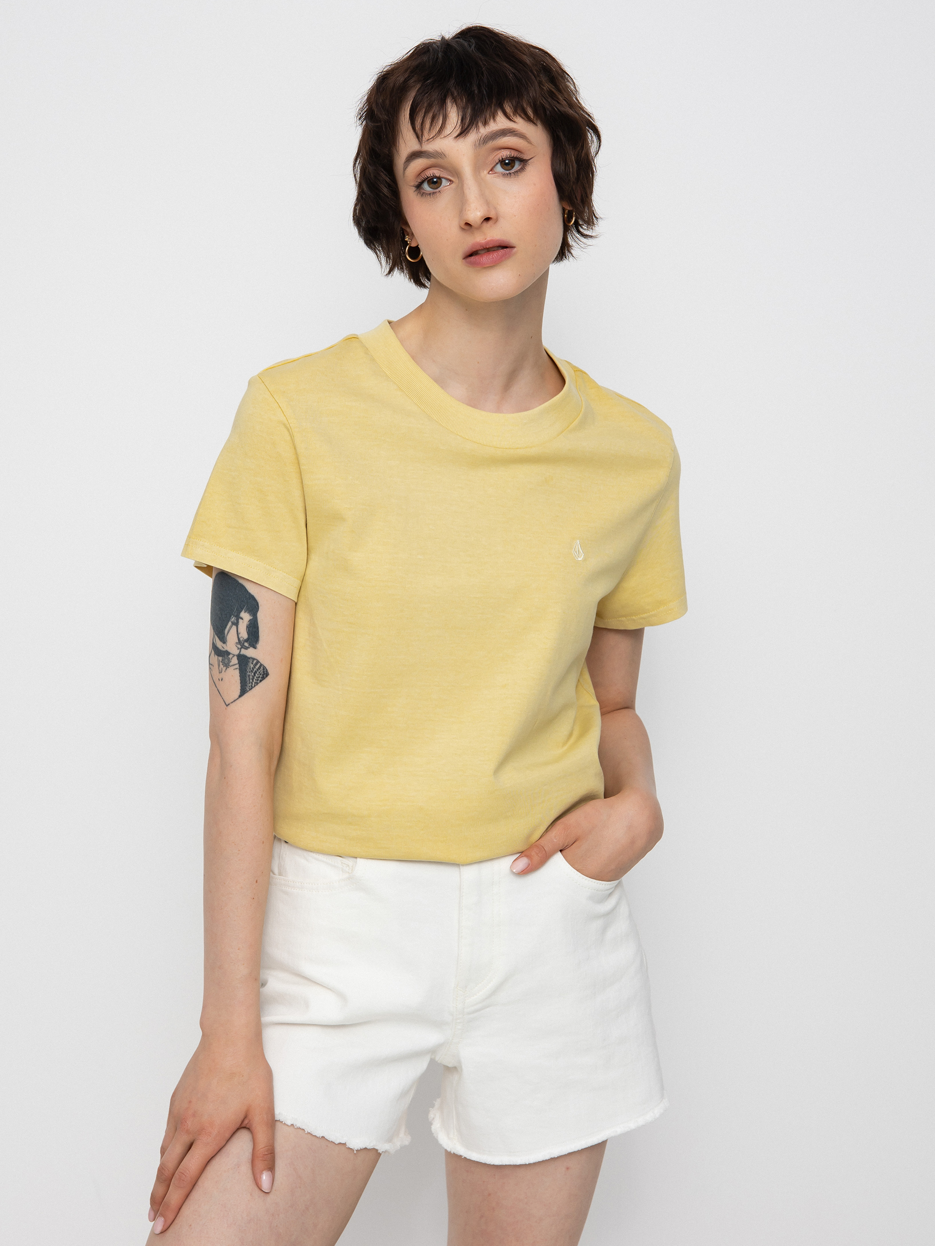 Volcom Solid Stone Emb póló Wmn (wheat)