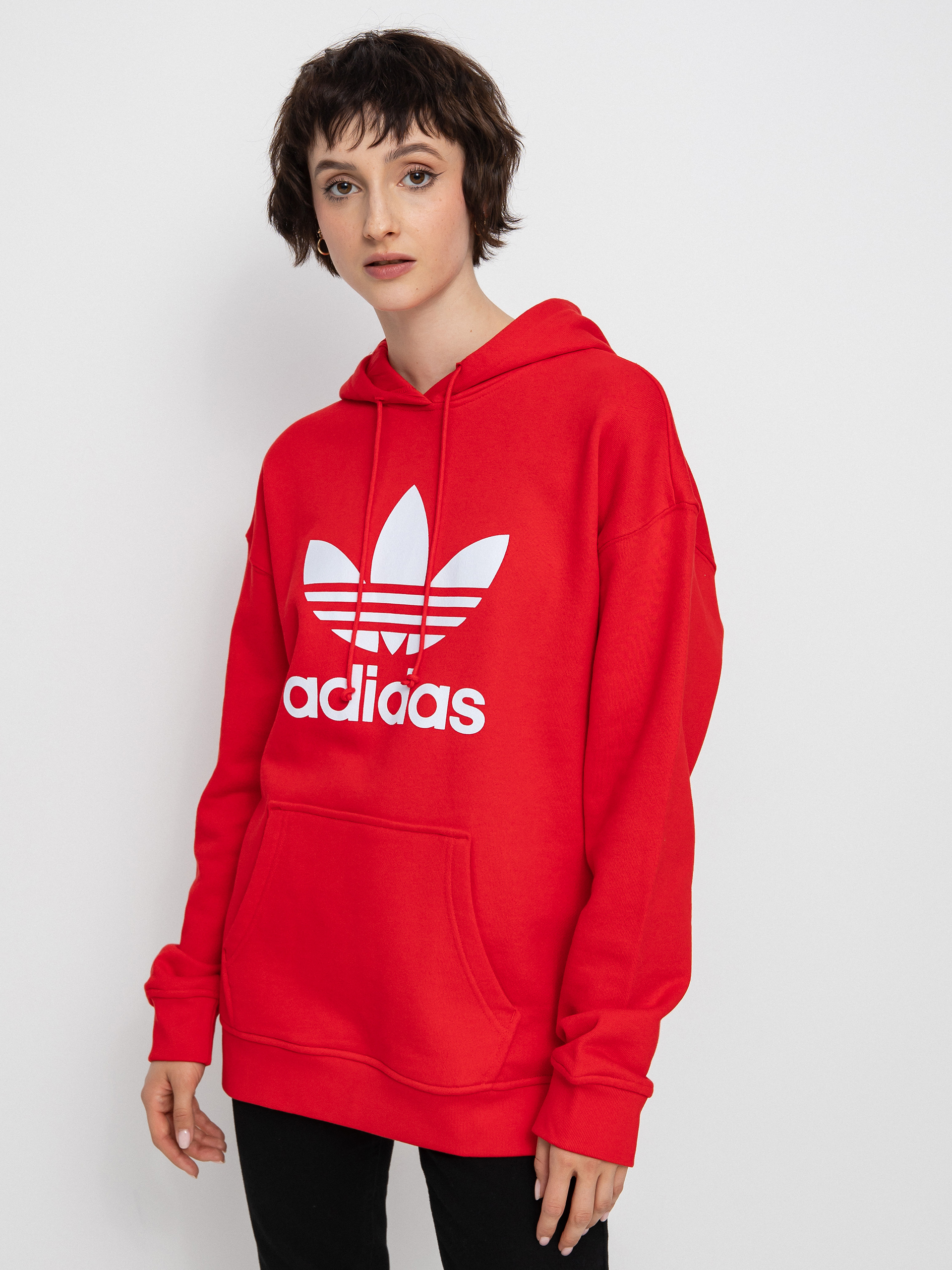 adidas Originals Trf HD Kapucnis pulóver Wmn (vivid red)