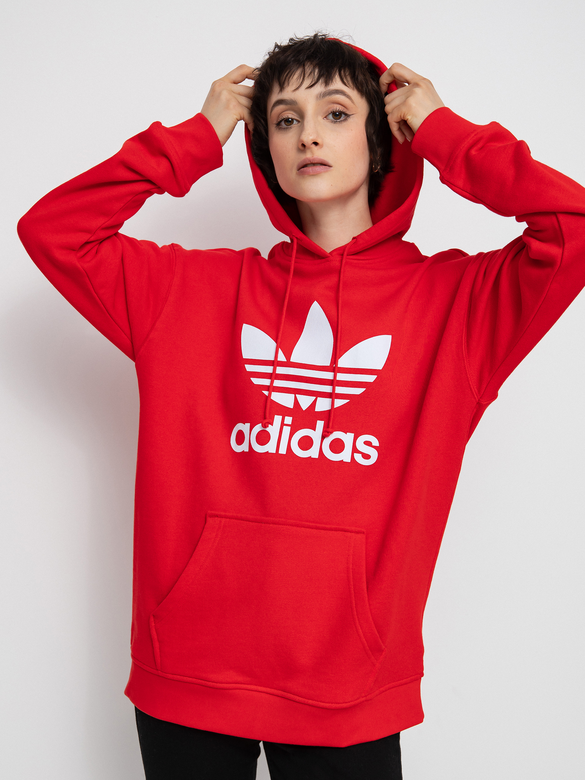adidas Originals Trf HD Kapucnis pulóver Wmn (vivid red)