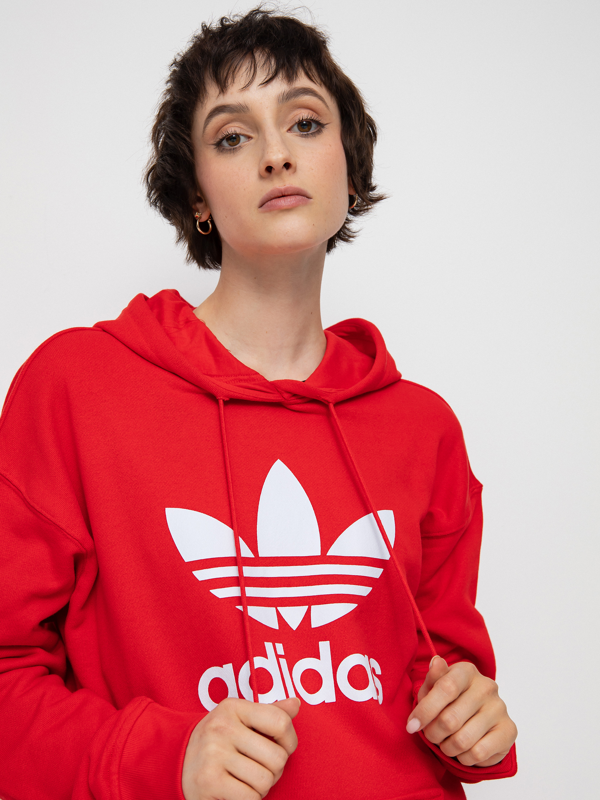 adidas Originals Trf HD Kapucnis pulóver Wmn (vivid red)