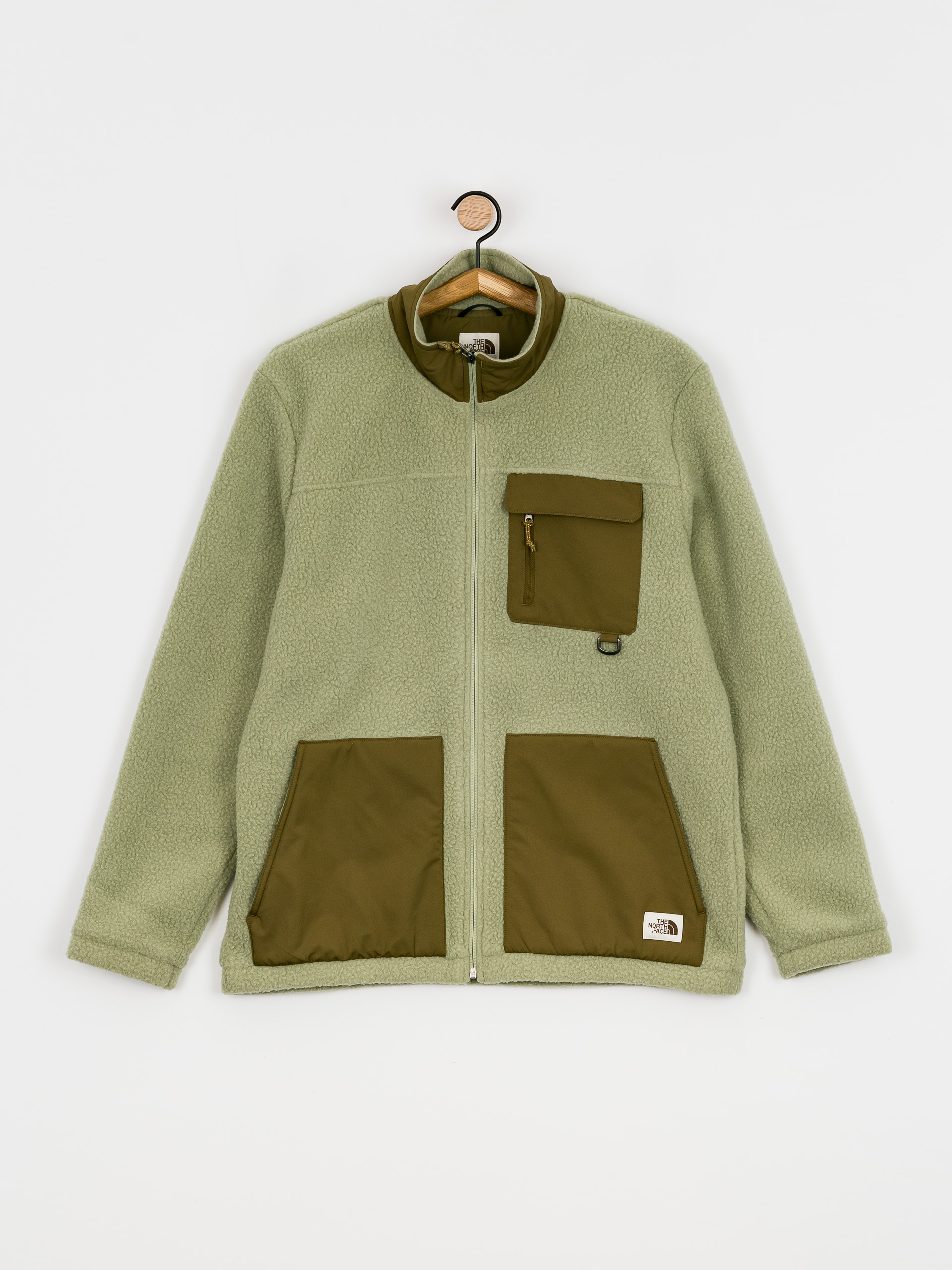 Férfi The North Face Bleaklow Polár pulóver (tea green/military olive)