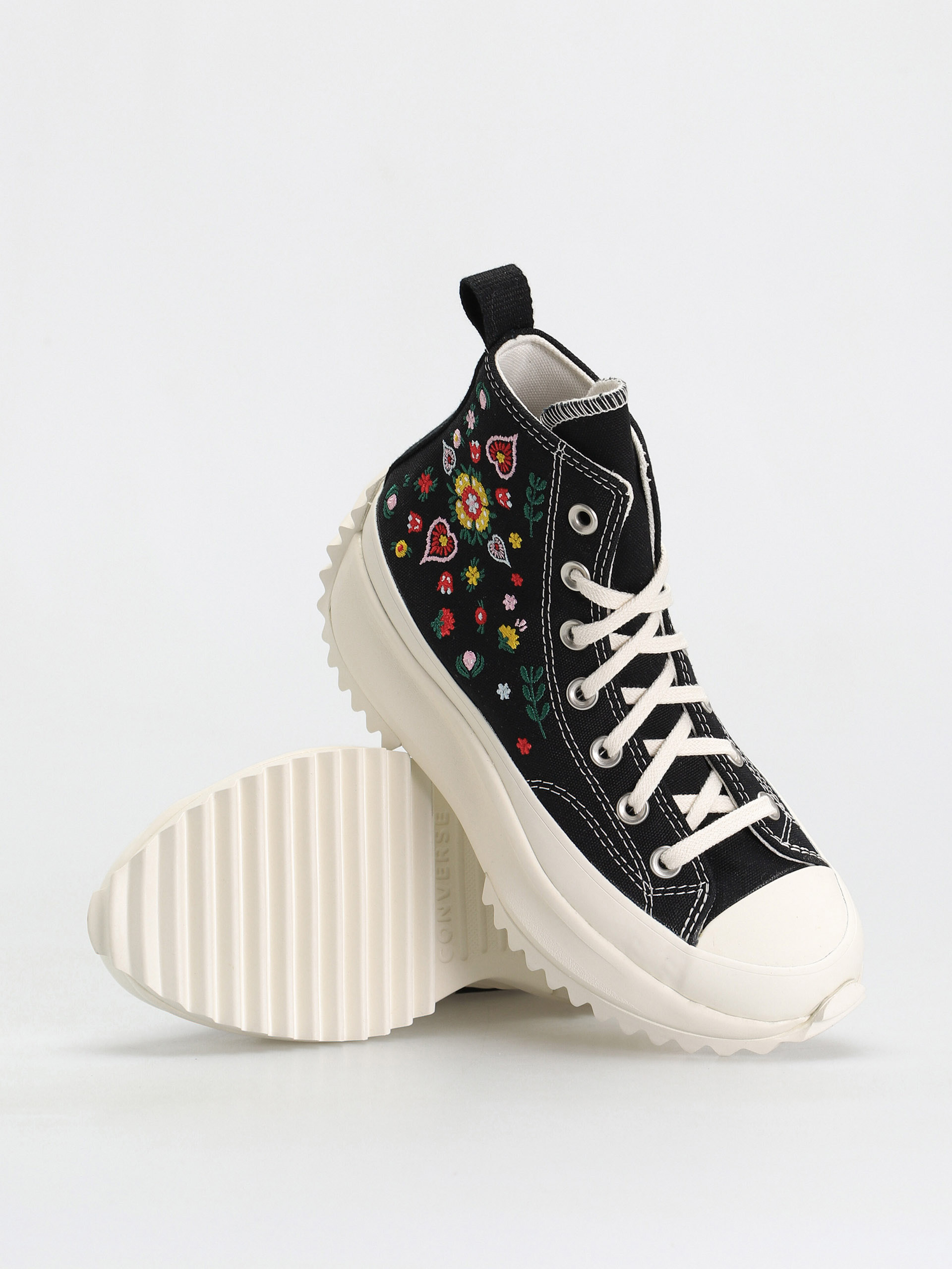 Converse Run Star Hike Hi Cipők (black/egret)