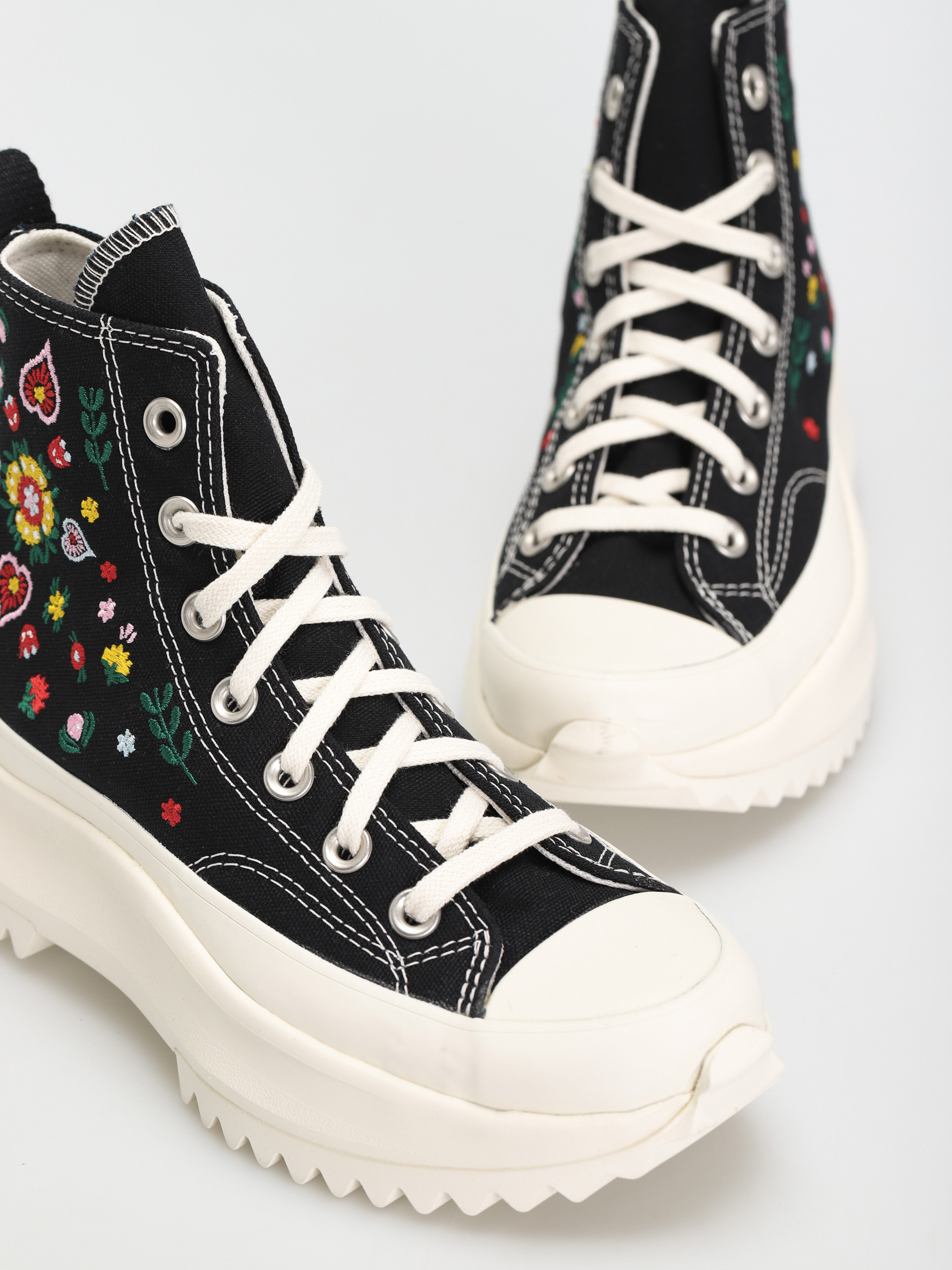 Converse Run Star Hike Hi Cipők (black/egret)