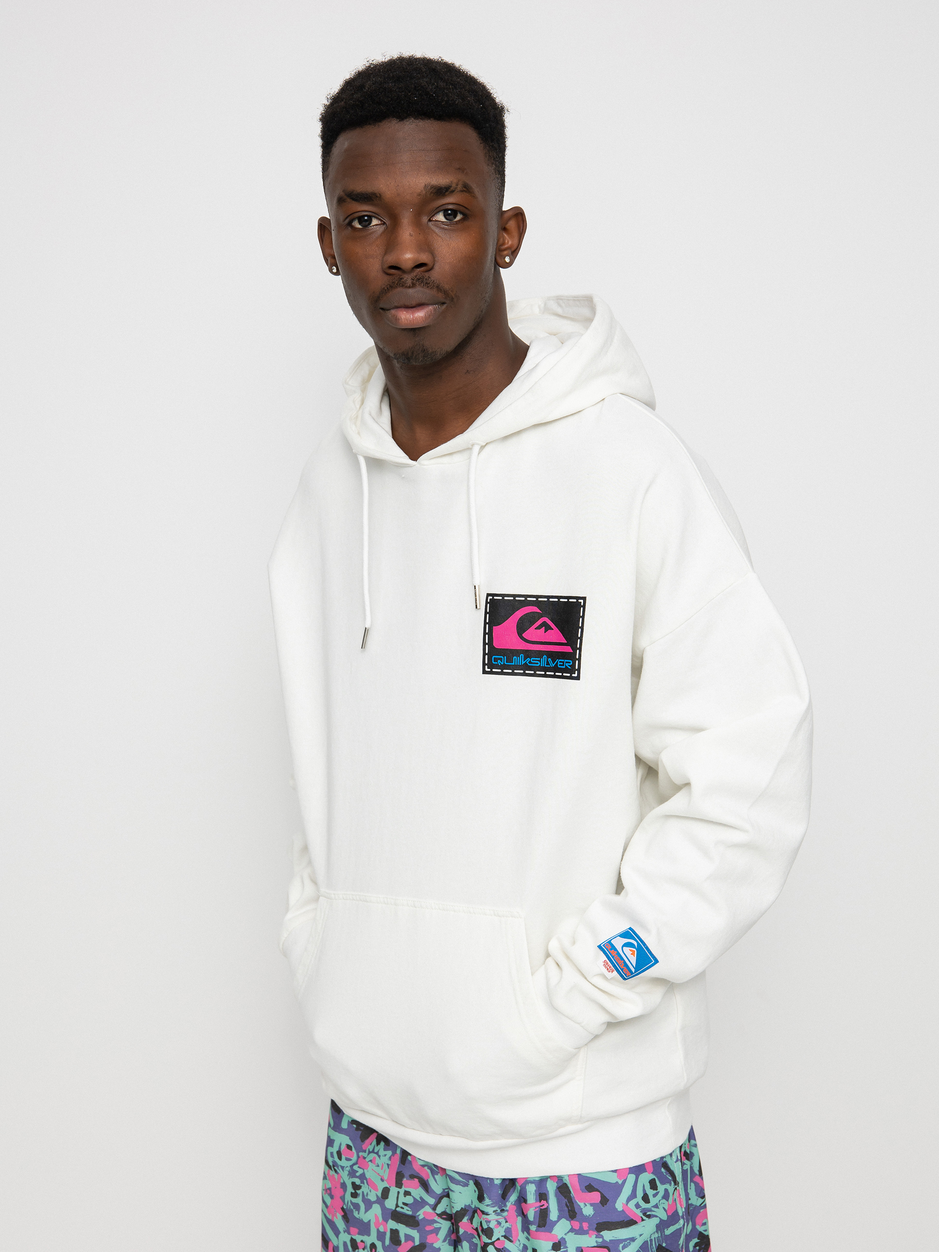 Quiksilver X Stranger Things Rainbow HD Kapucnis pulóver (white)