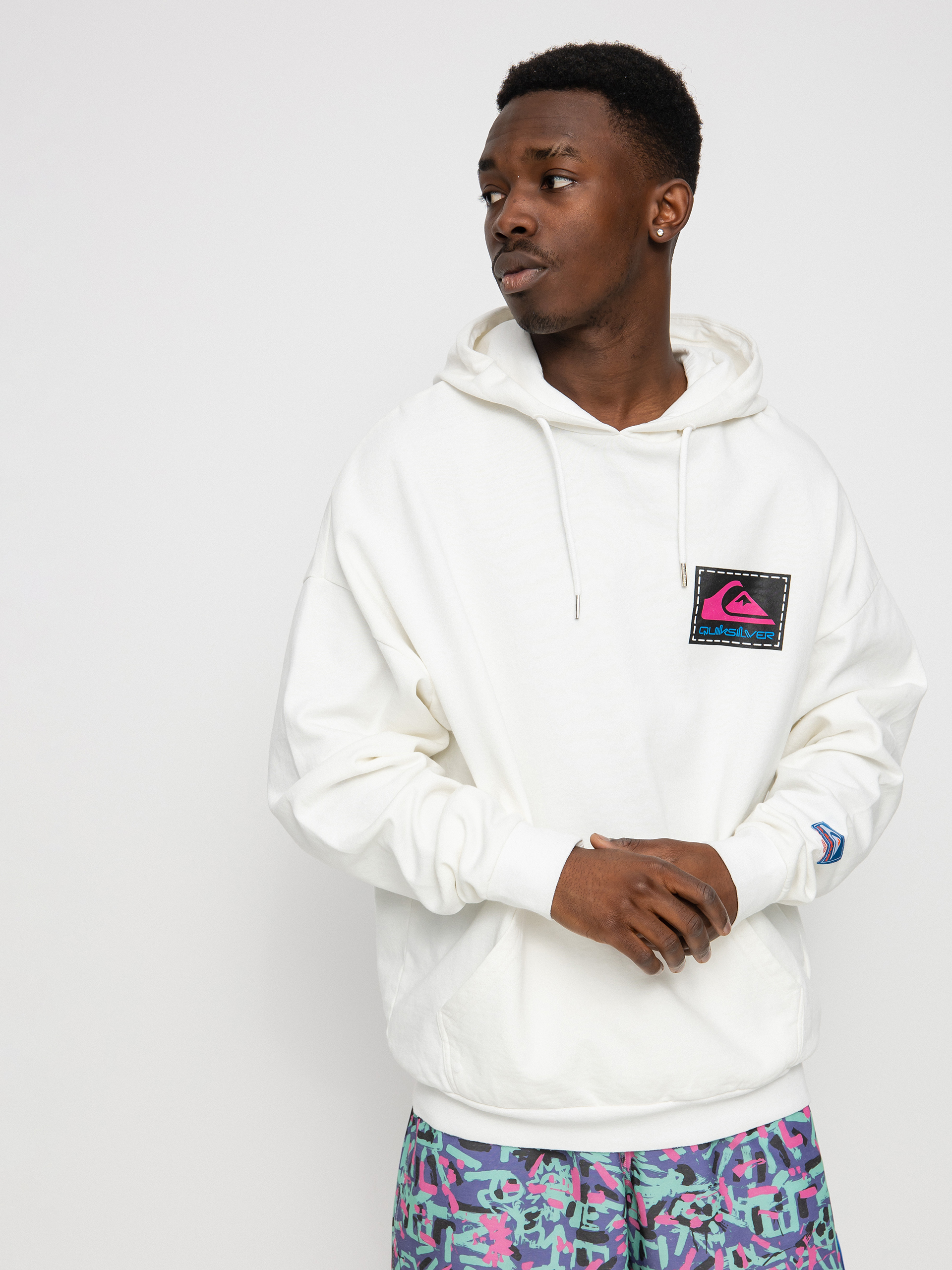 Quiksilver X Stranger Things Rainbow HD Kapucnis pulóver (white)