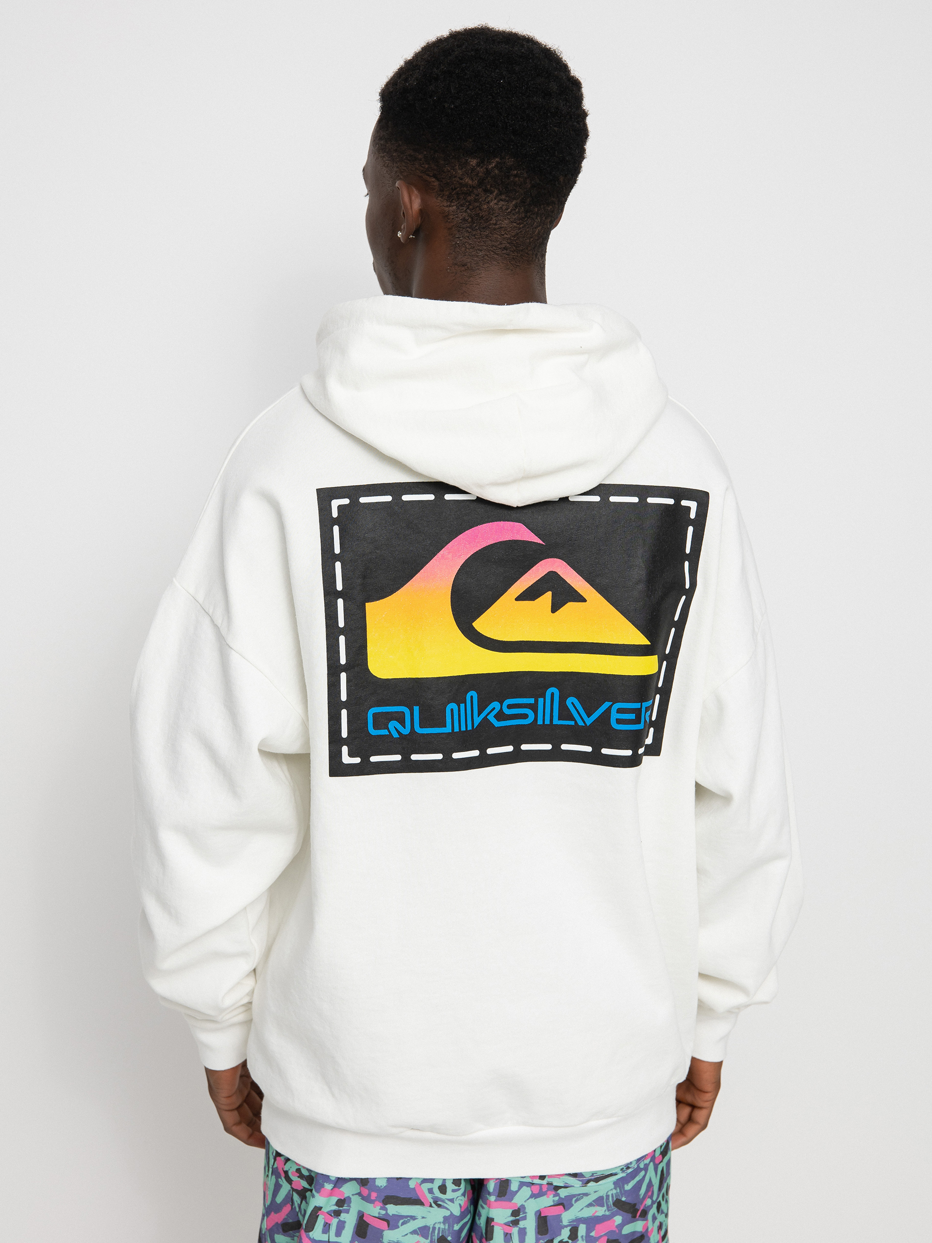 Quiksilver X Stranger Things Rainbow HD Kapucnis pulóver (white)