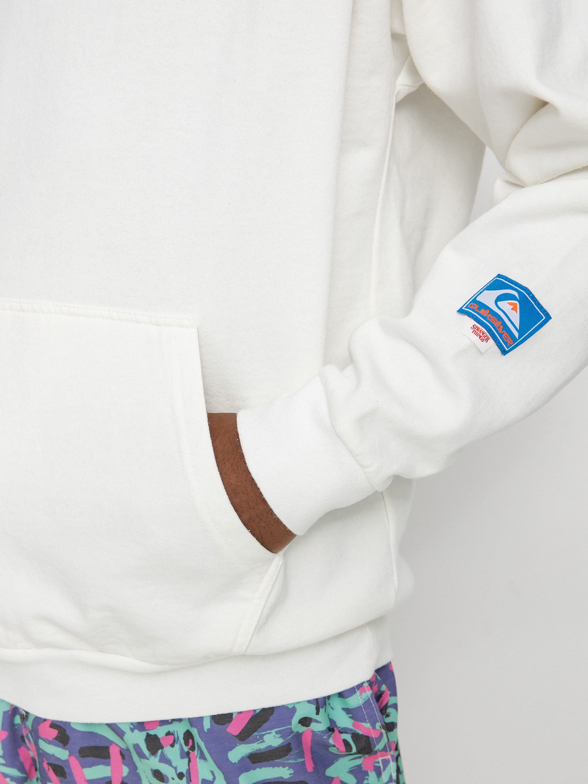 Quiksilver X Stranger Things Rainbow HD Kapucnis pulóver (white)