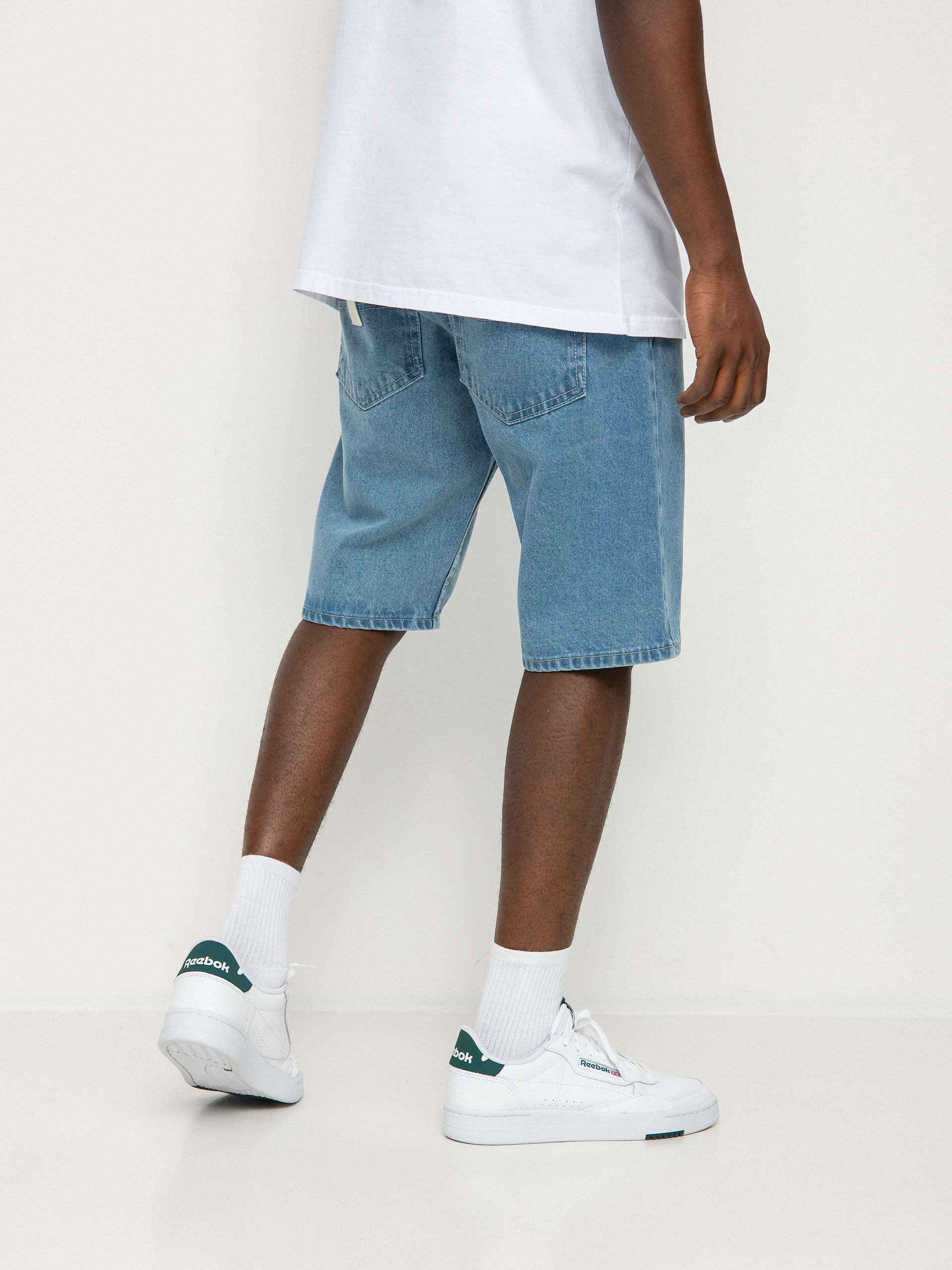 MassDnm Base Jeans Straight Fit Rövidnadrág (light blue)