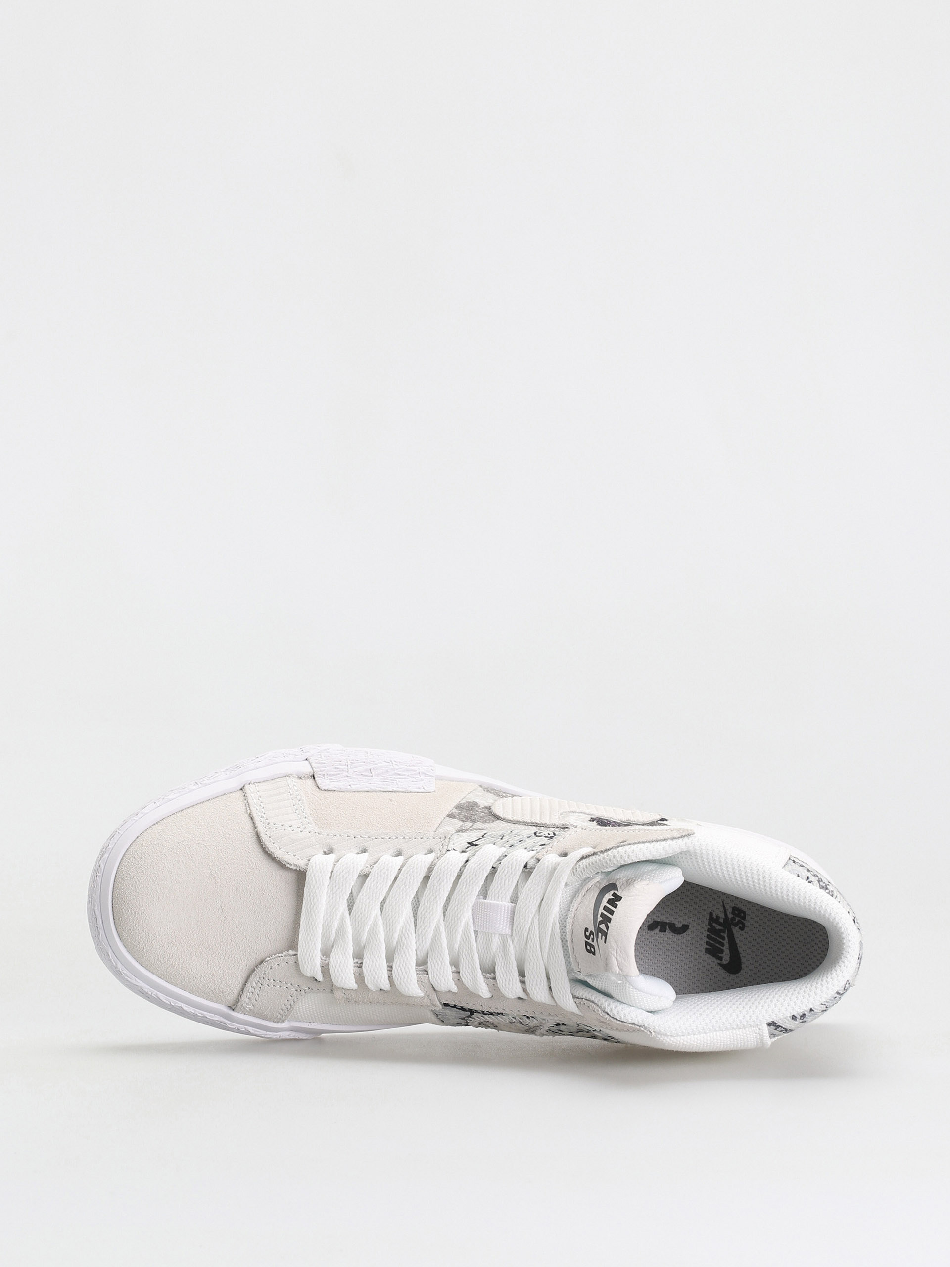 Nike SB Zoom Blazer Mid Premium Cipők (white/smoke grey white pure platinum)