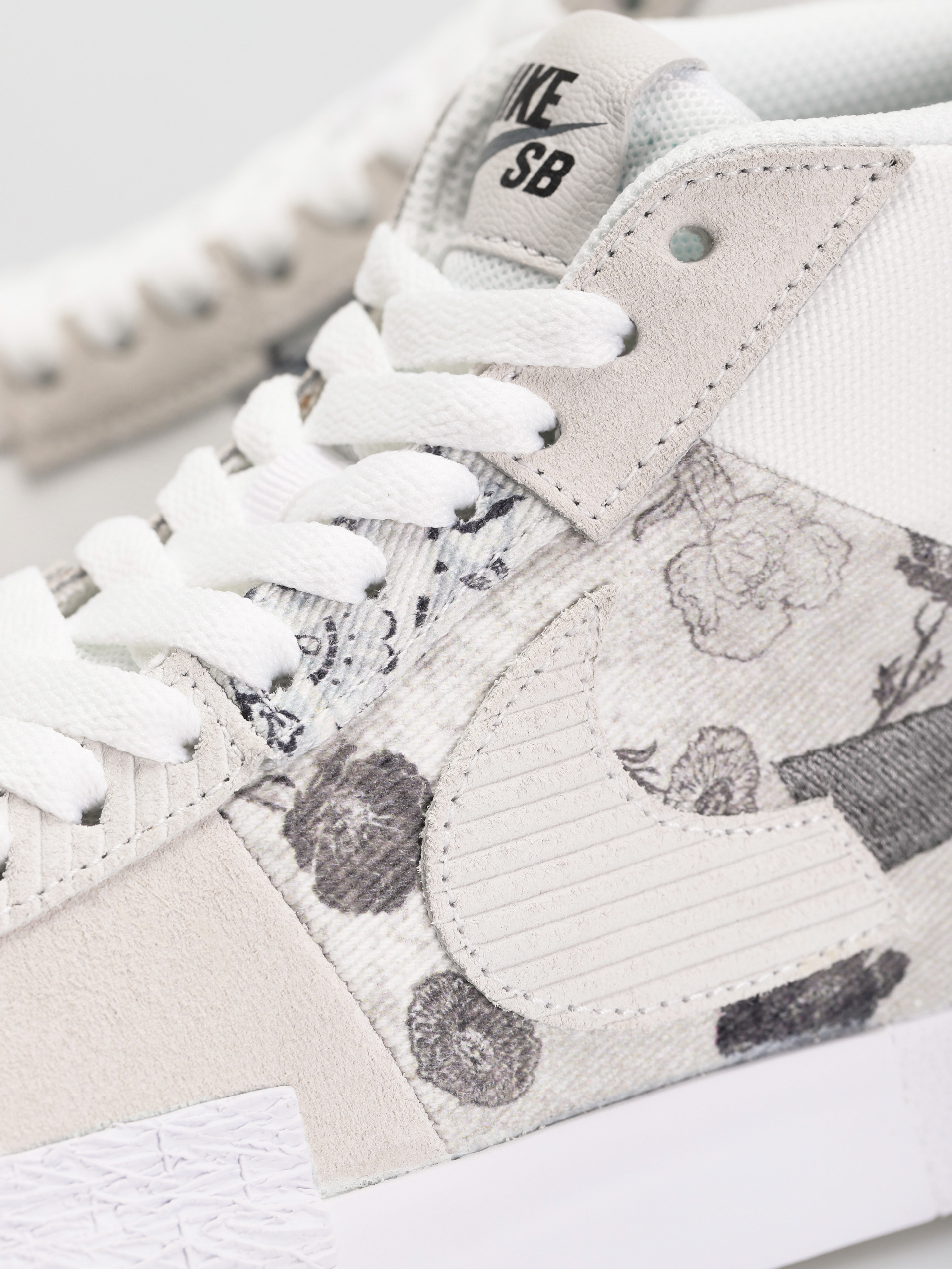 Nike SB Zoom Blazer Mid Premium Cipők (white/smoke grey white pure platinum)