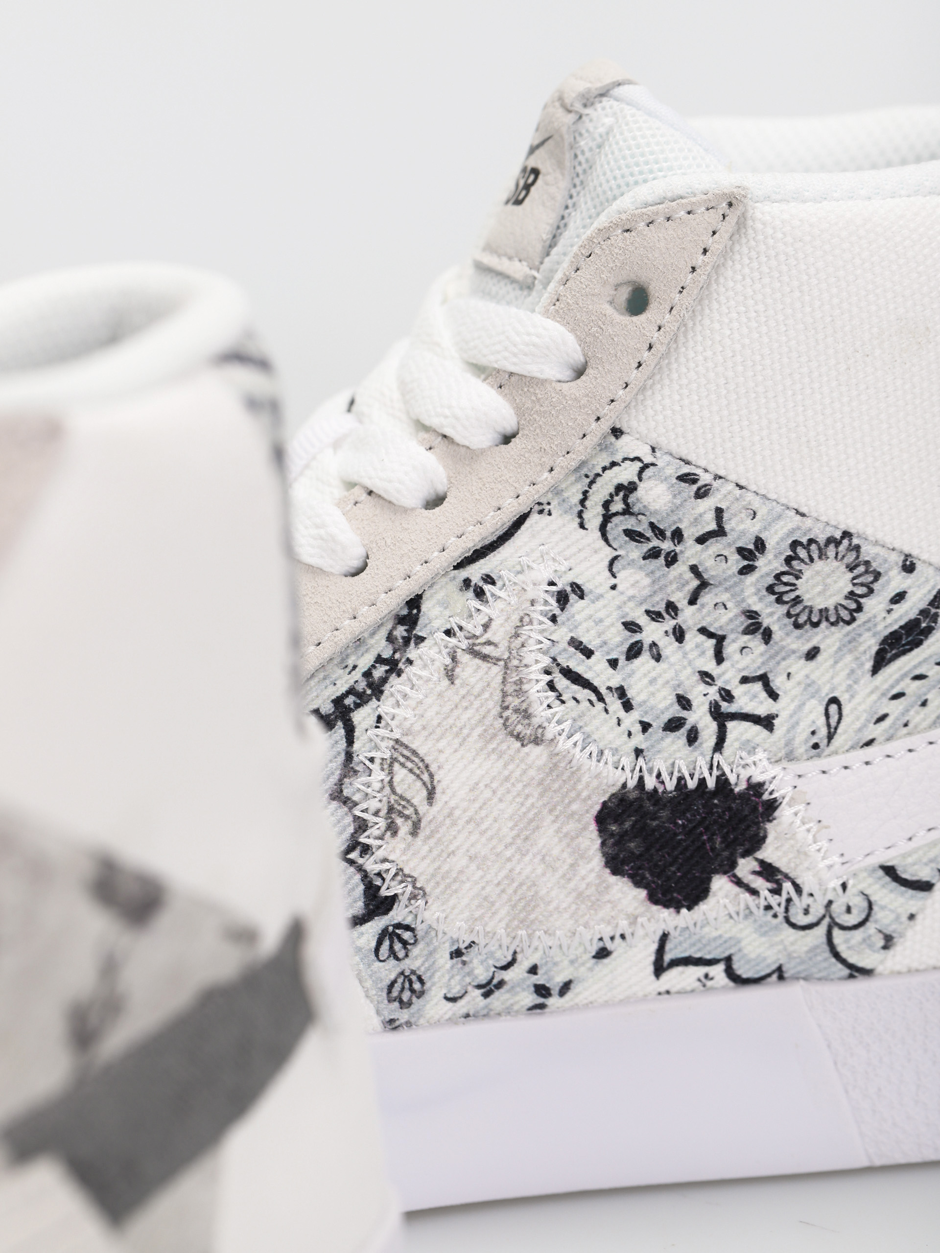 Nike SB Zoom Blazer Mid Premium Cipők (white/smoke grey white pure platinum)