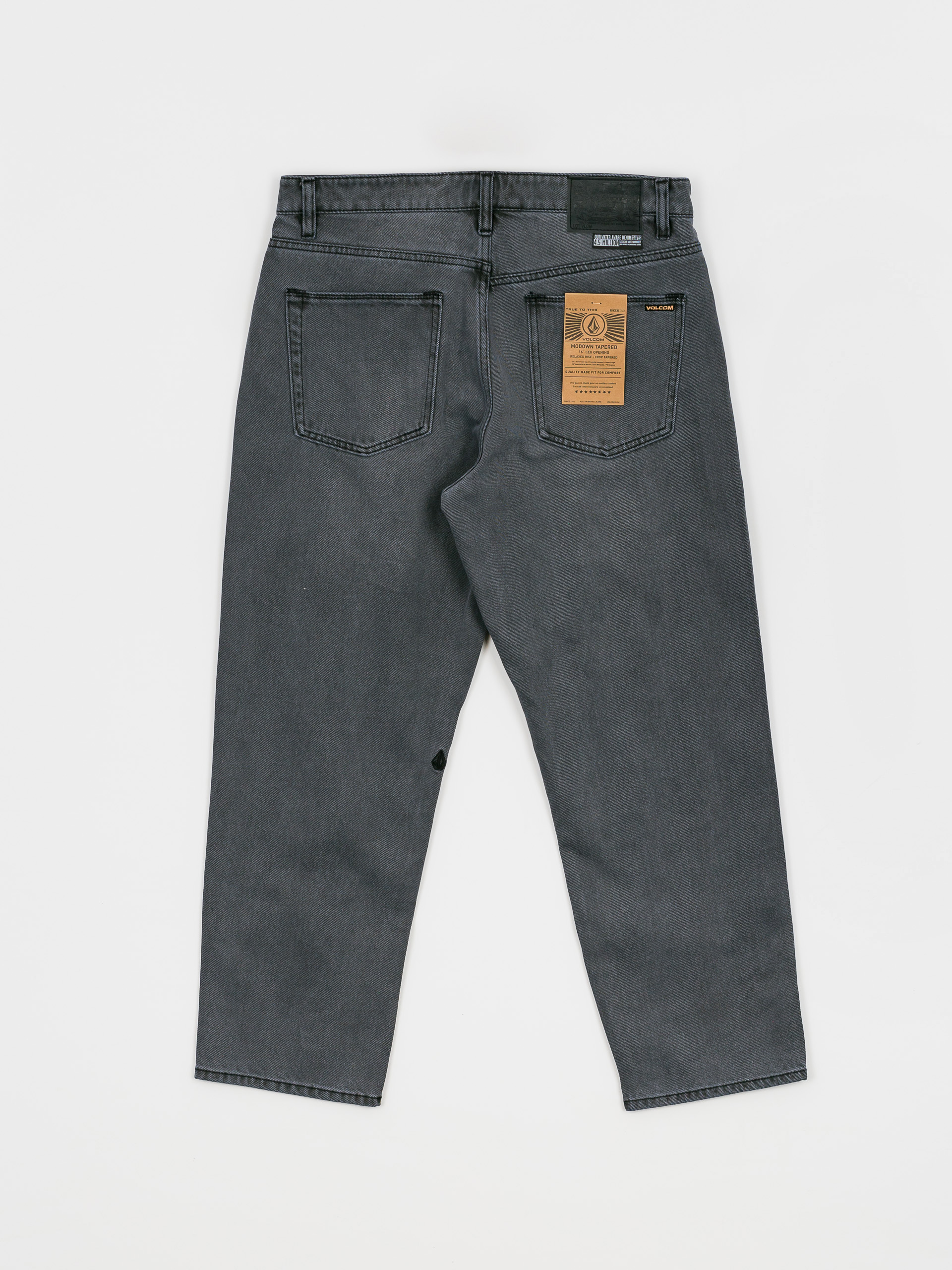 Volcom Modown Tapered Denim Kisnadrág (fade to black)