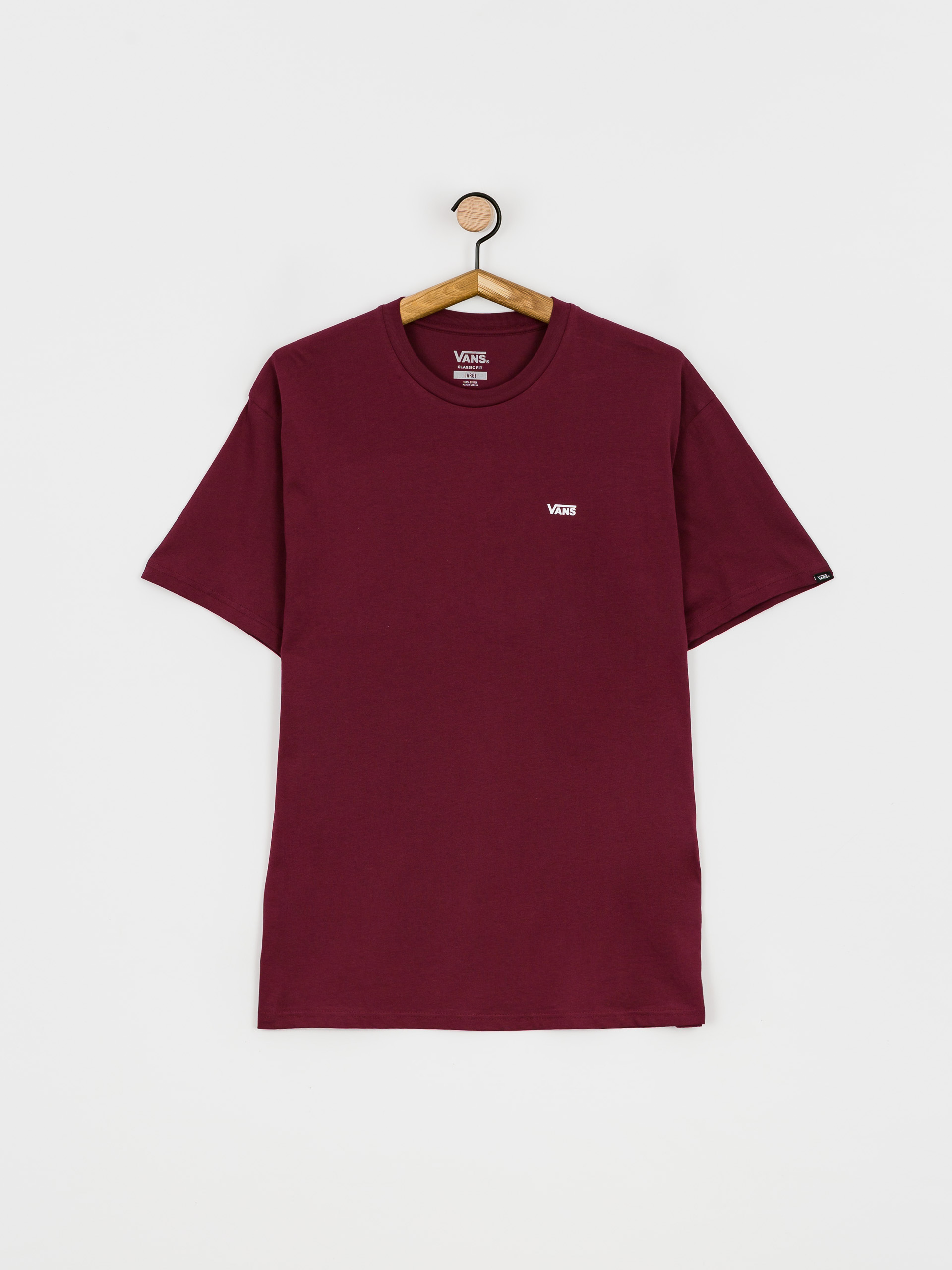 Vans Left Chest Logo Póló (burgundy)