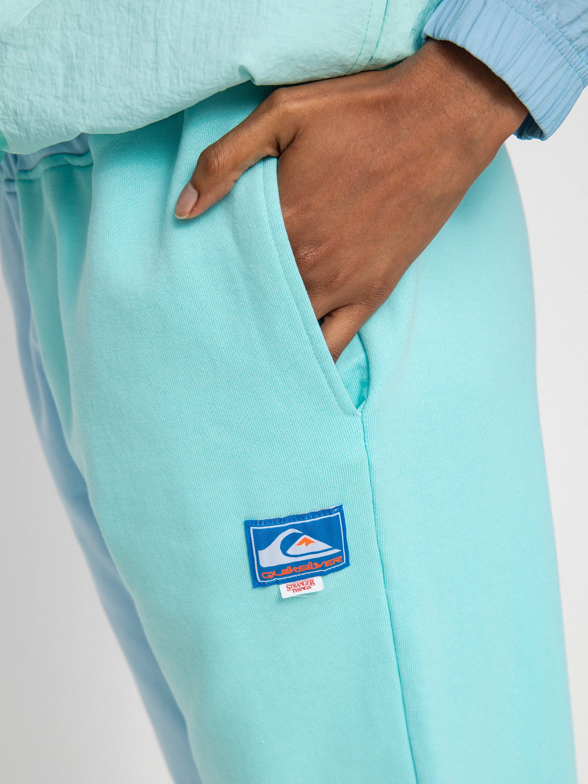 Quiksilver X Stranger Things Lenora Kisnadrág Wmn (airy blue)