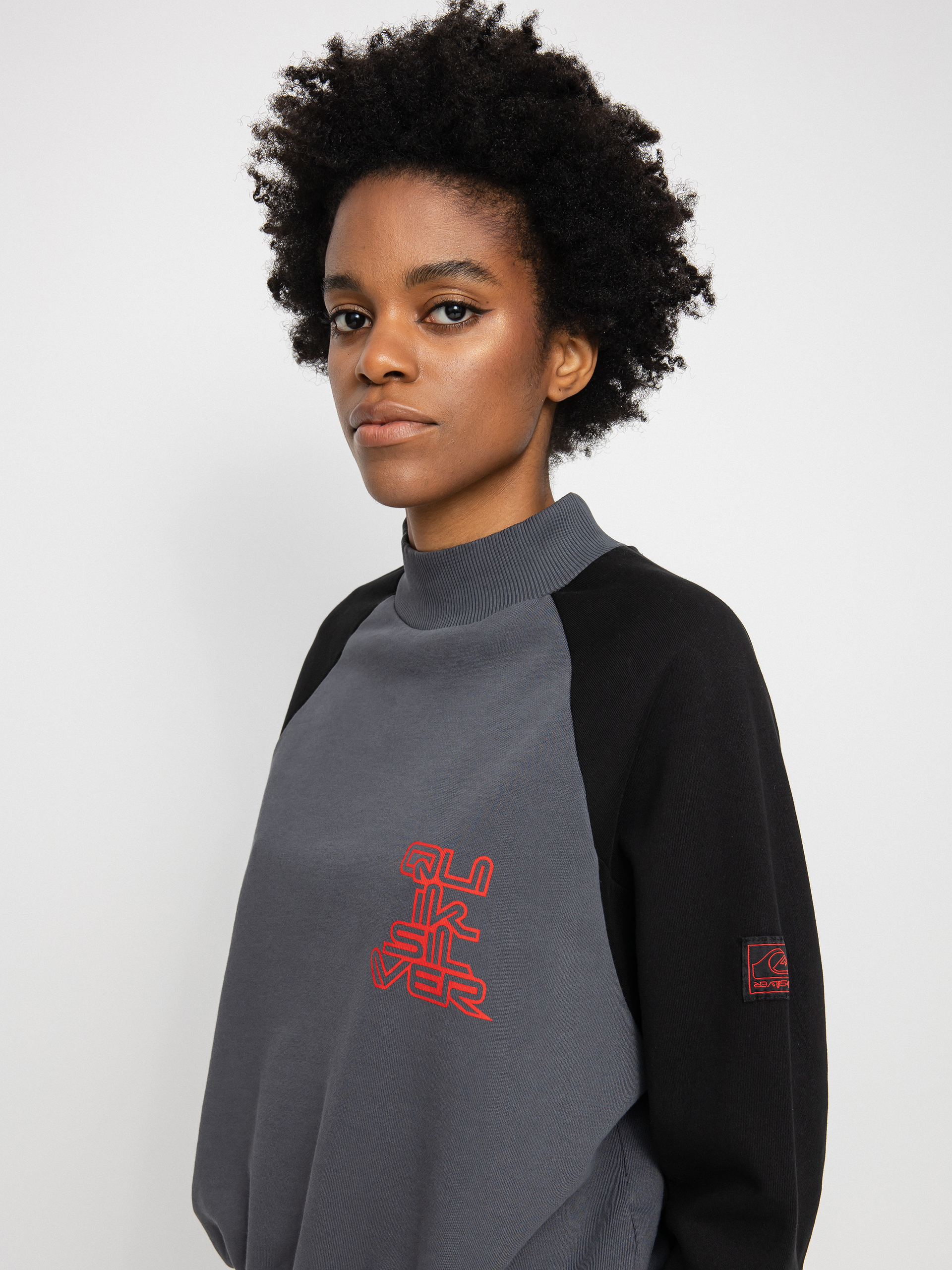 Quiksilver X Stranger Things Upside Down Pulóver Wmn (iron gate)