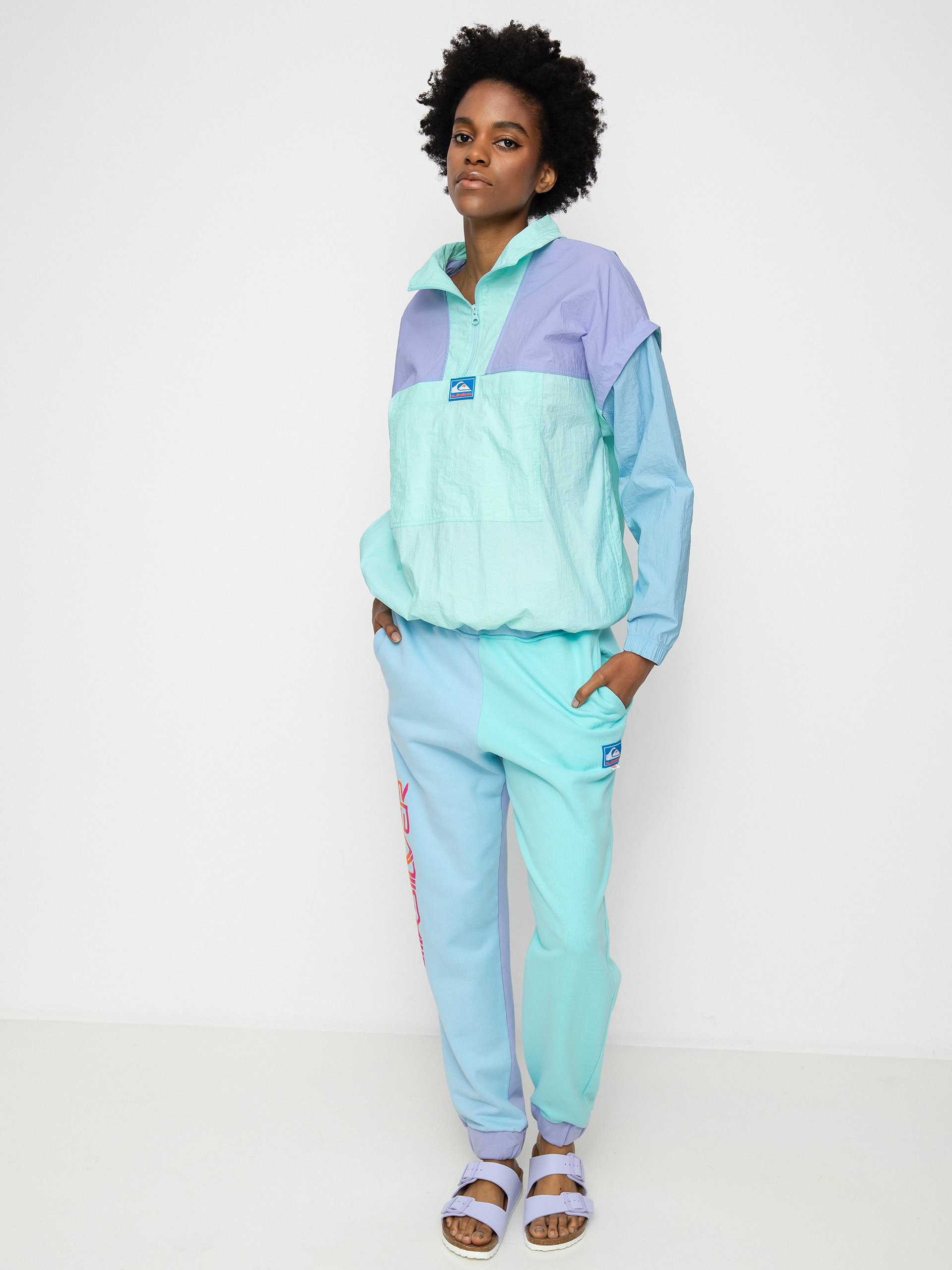 Quiksilver X Stranger Things Lenora Windbreaker Dzseki Wmn (aruba blue)