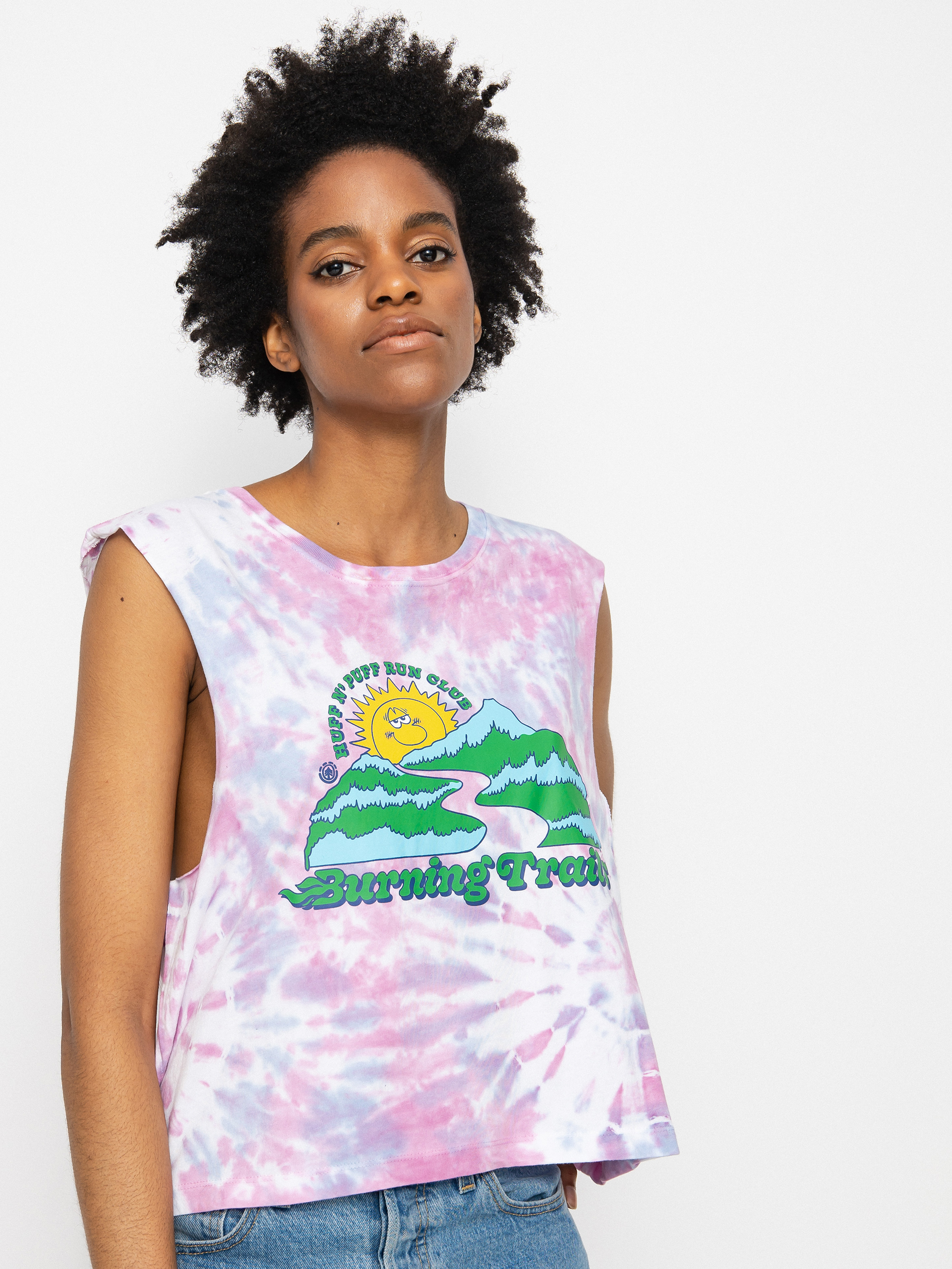 Element Koszulka Burning Trails Muscl póló Wmn (tie dye purp)