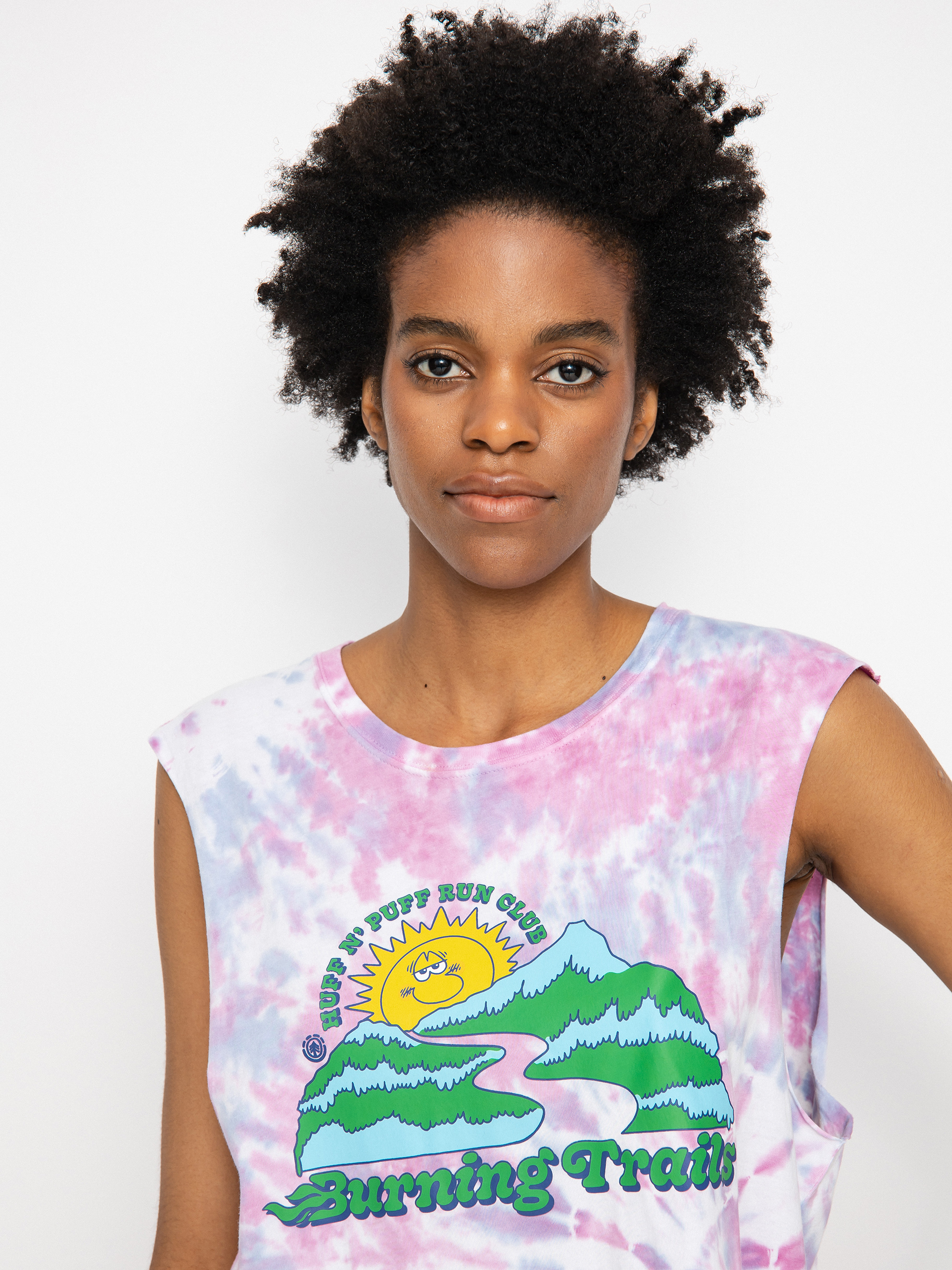 Element Koszulka Burning Trails Muscl póló Wmn (tie dye purp)