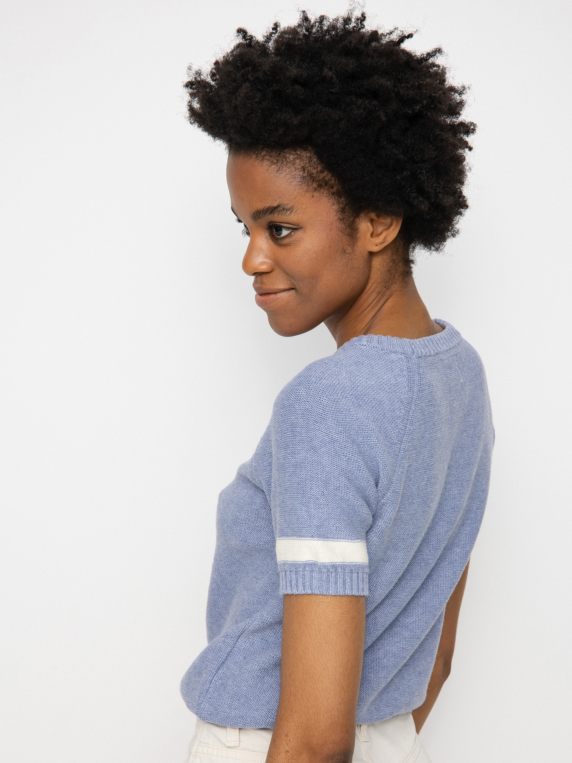 RVCA Goals Sweater Pulóver Wmn (grey purple)