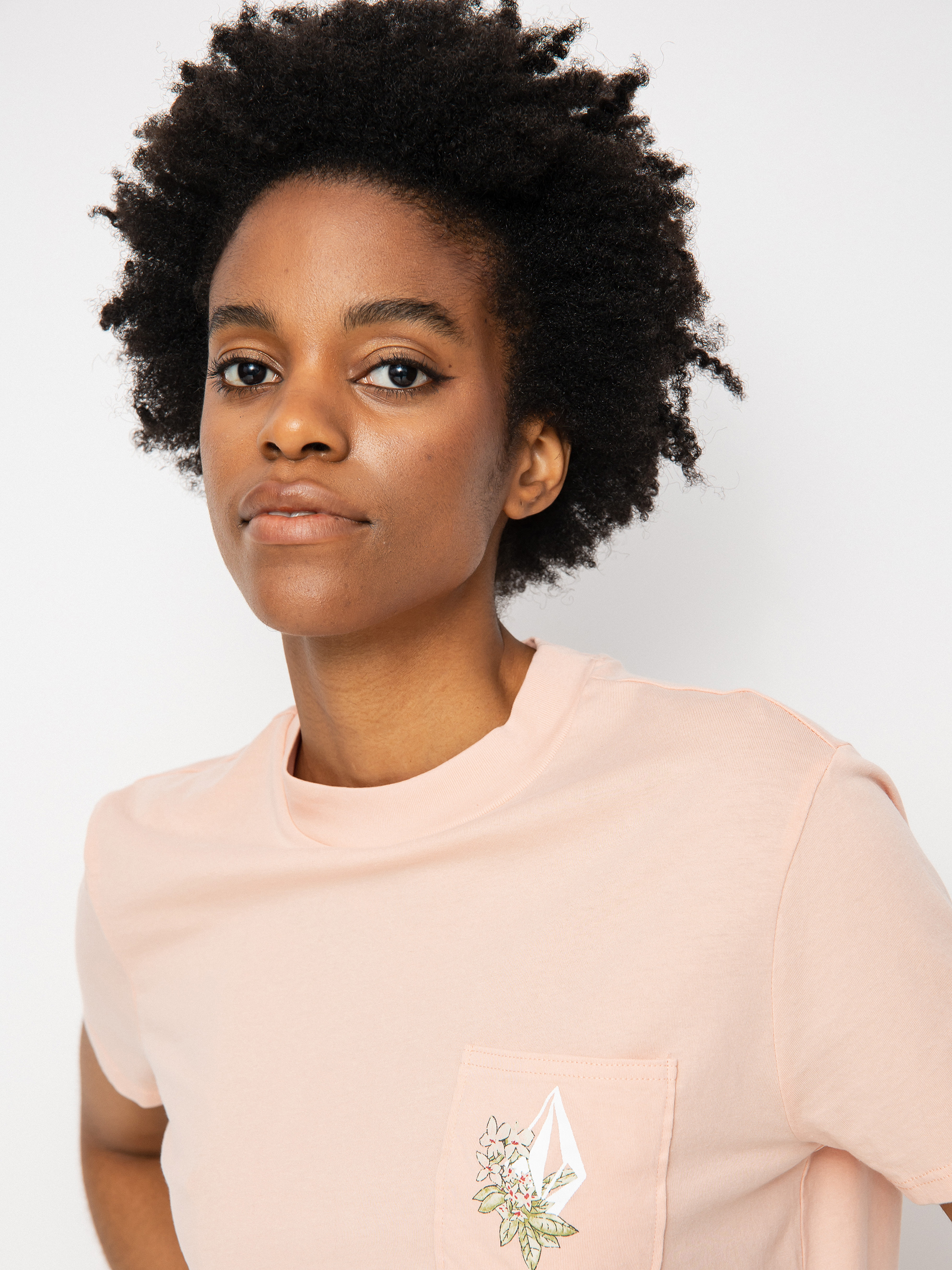 Volcom Pocket Dial póló Wmn (hazey pink)