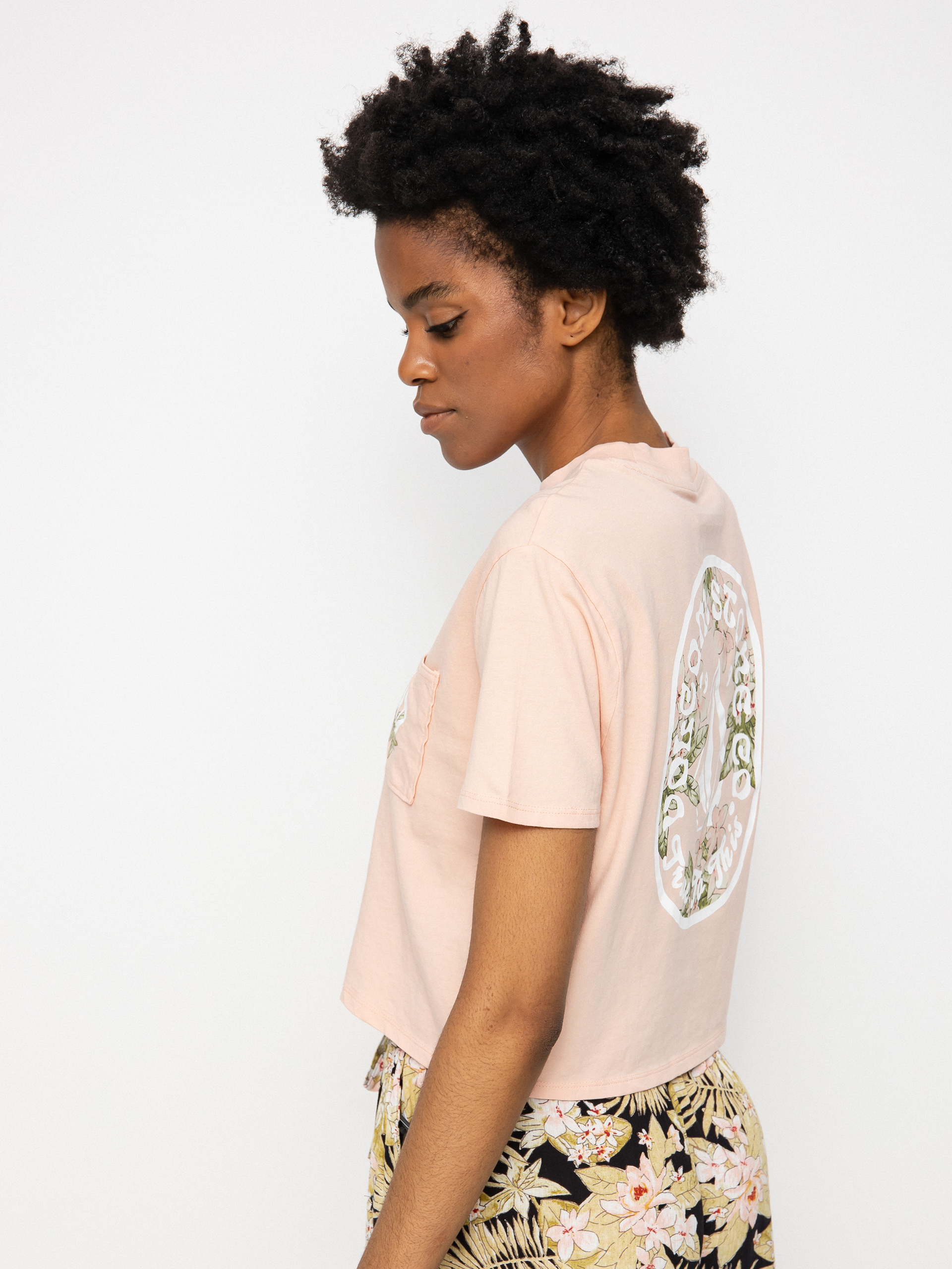 Volcom Pocket Dial póló Wmn (hazey pink)