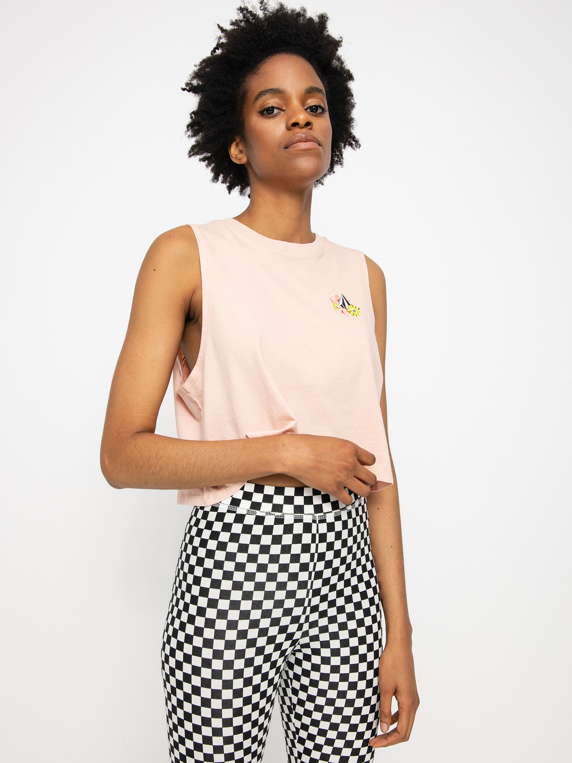 Volcom Stone Hour Crop póló Wmn (hazey pink)