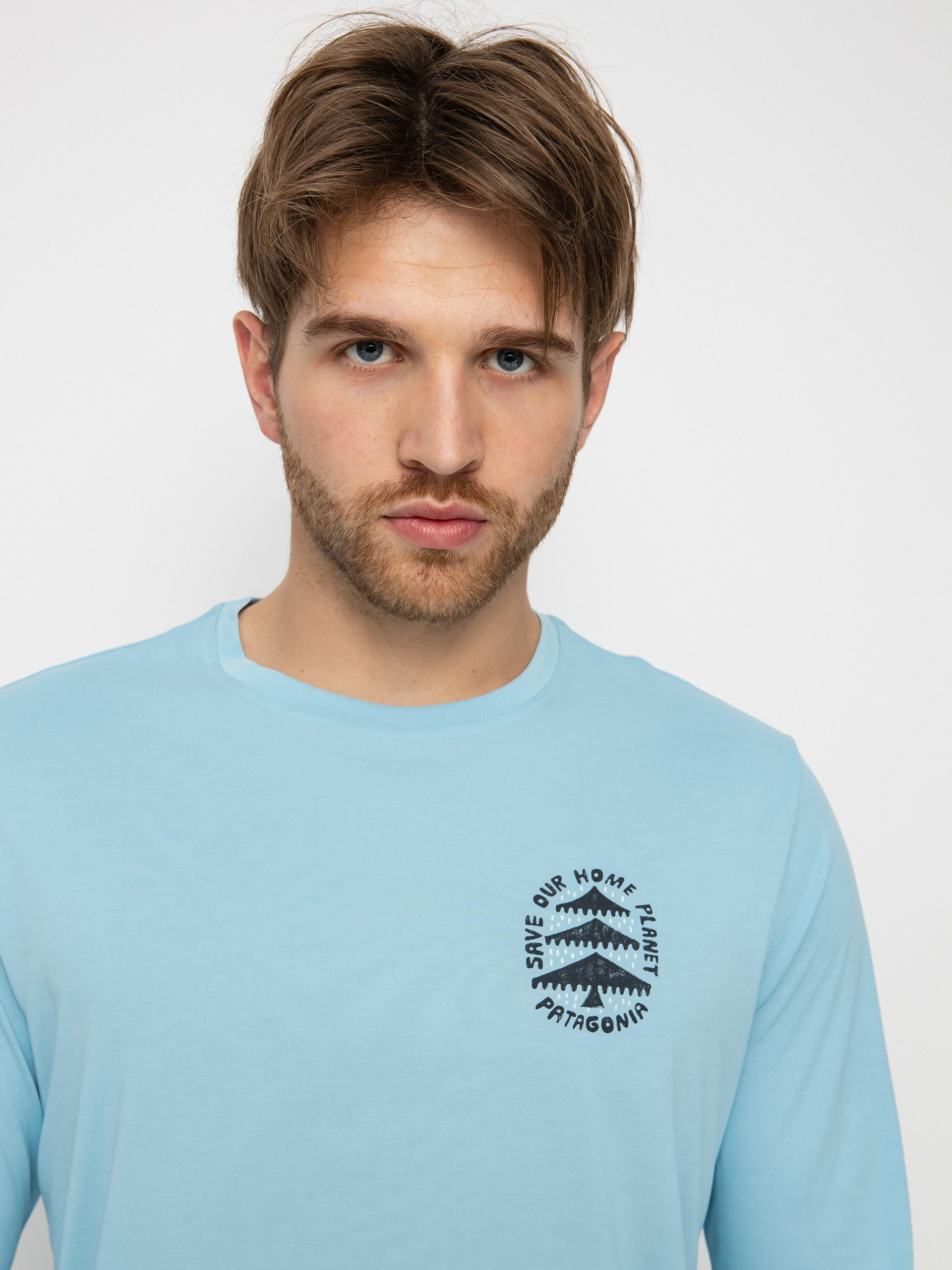 Patagonia Cap Cool Daily Graphic Hosszú ujjú felső (how to save fin blue x-dye)