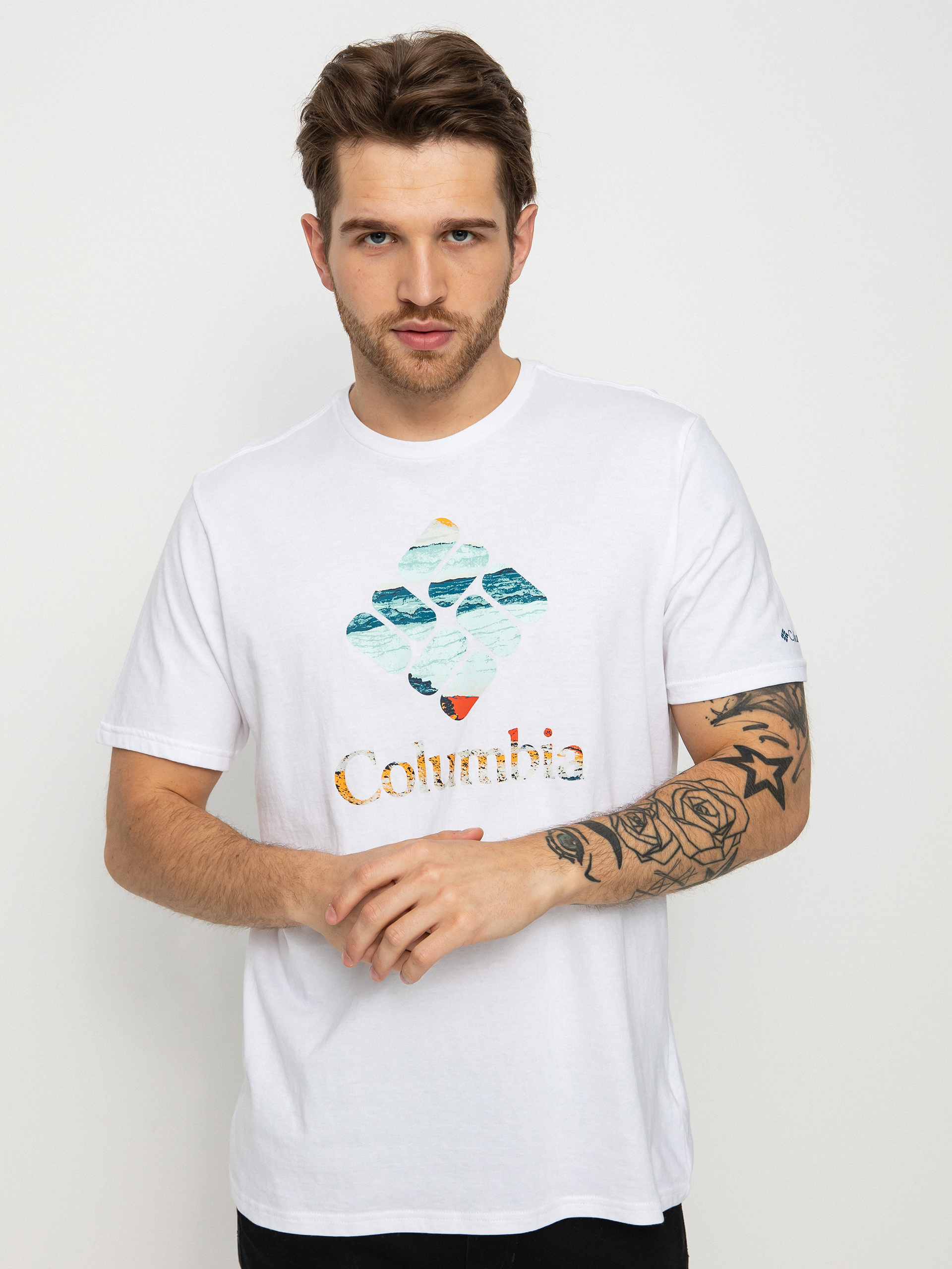 Columbia Rapid Ridge póló (white/hyper nature)