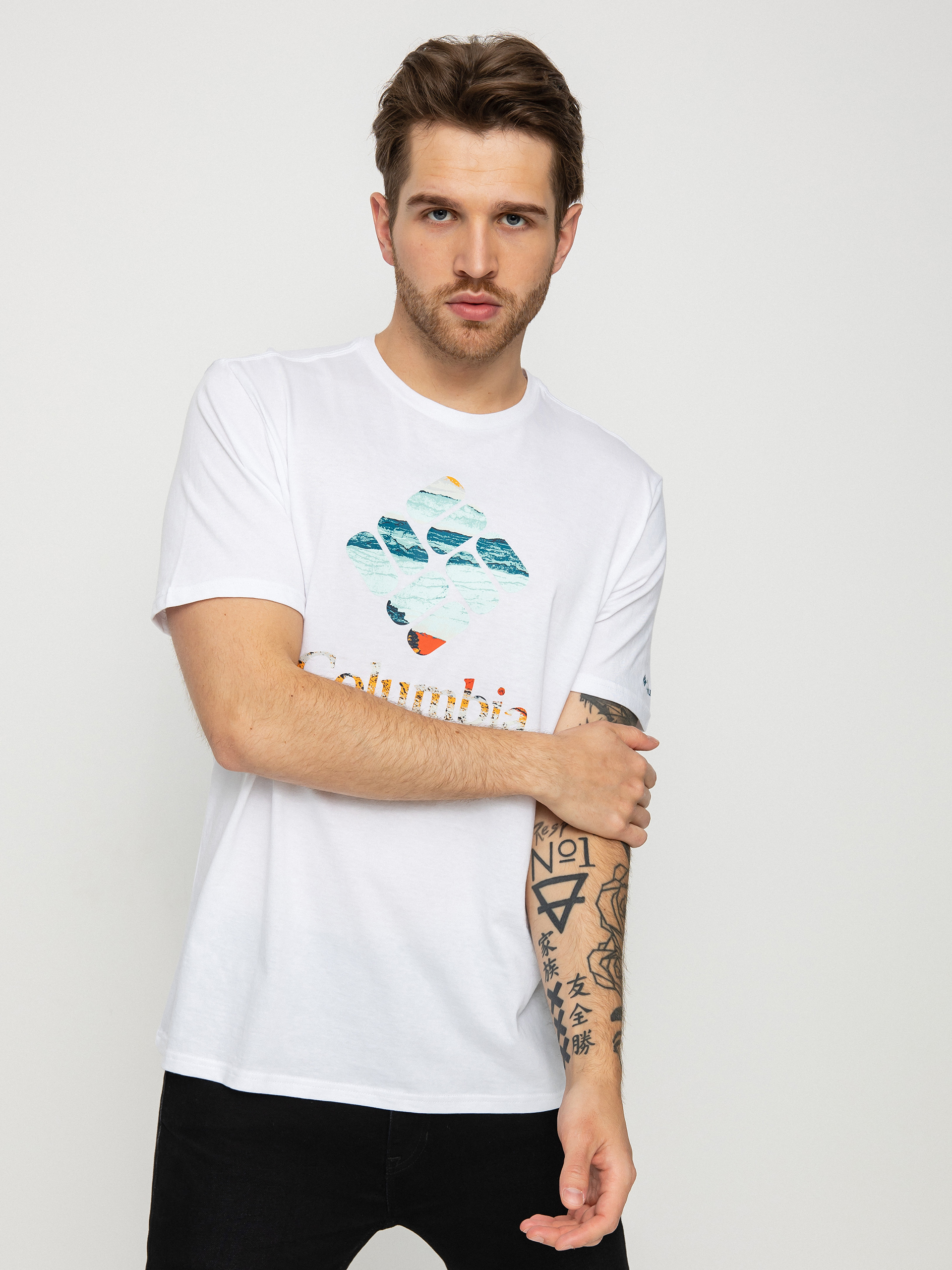 Columbia Rapid Ridge póló (white/hyper nature)