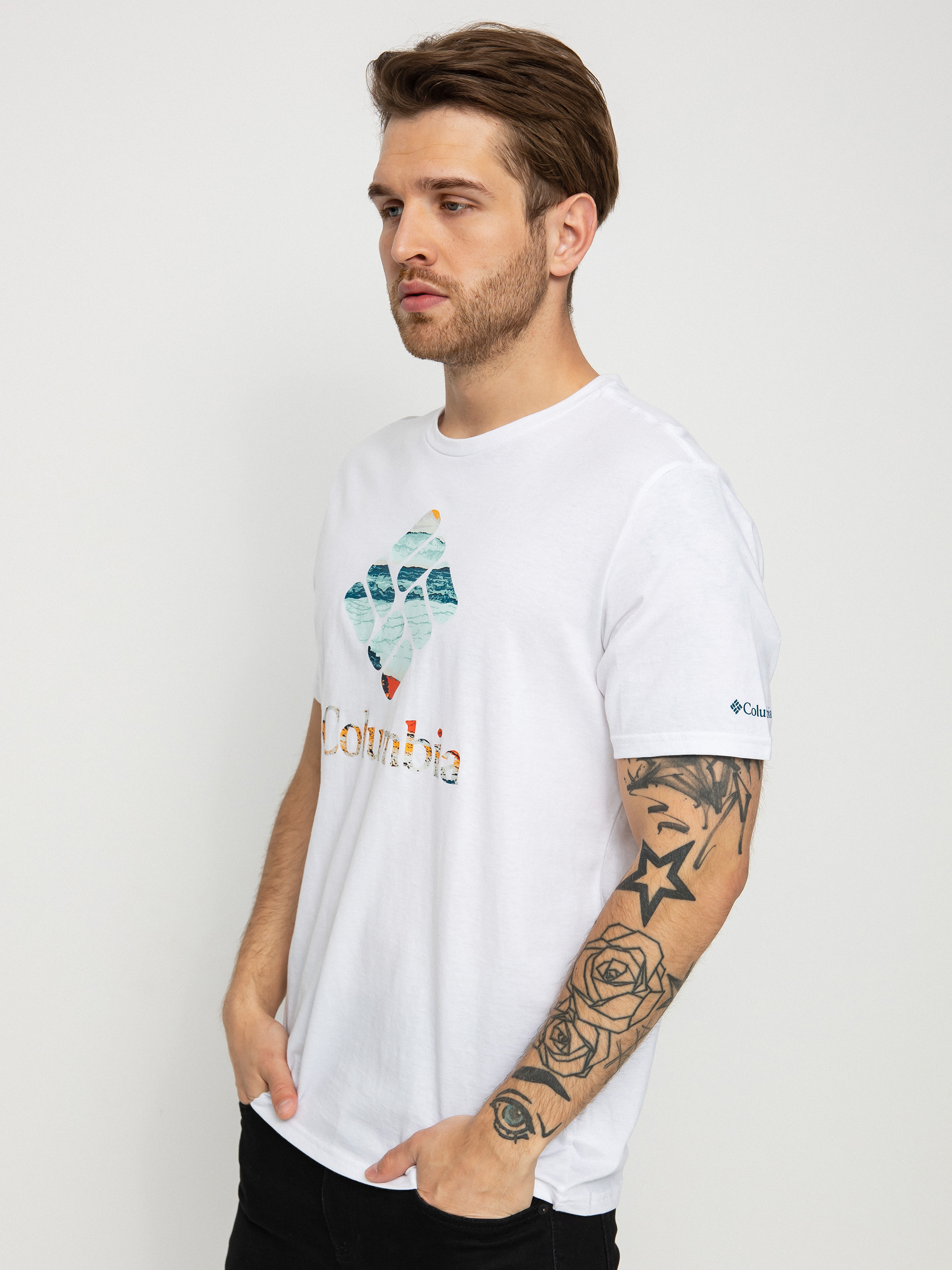 Columbia Rapid Ridge póló (white/hyper nature)