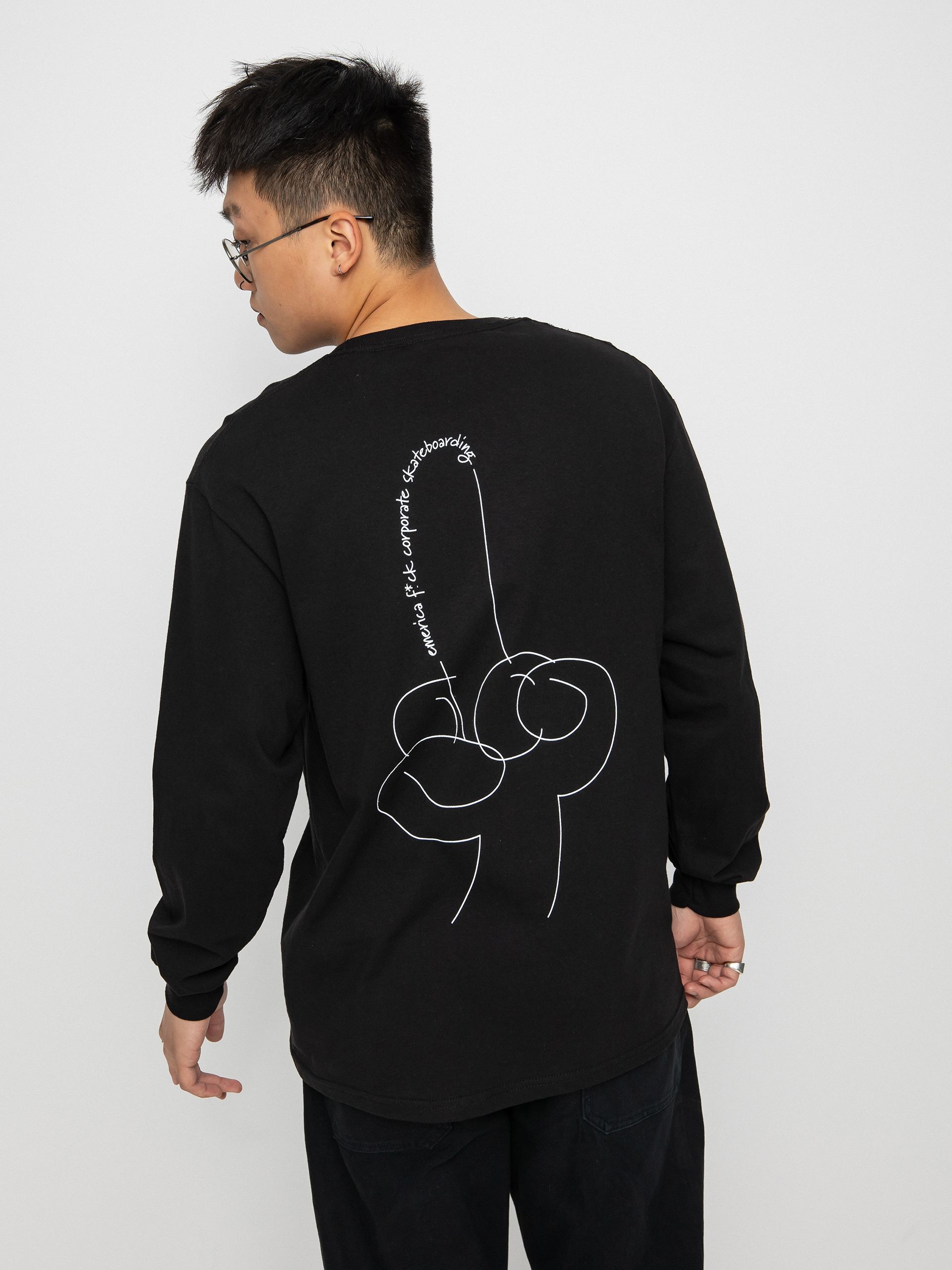 Emerica Eff Corporate Hosszú ujjú felső (black)