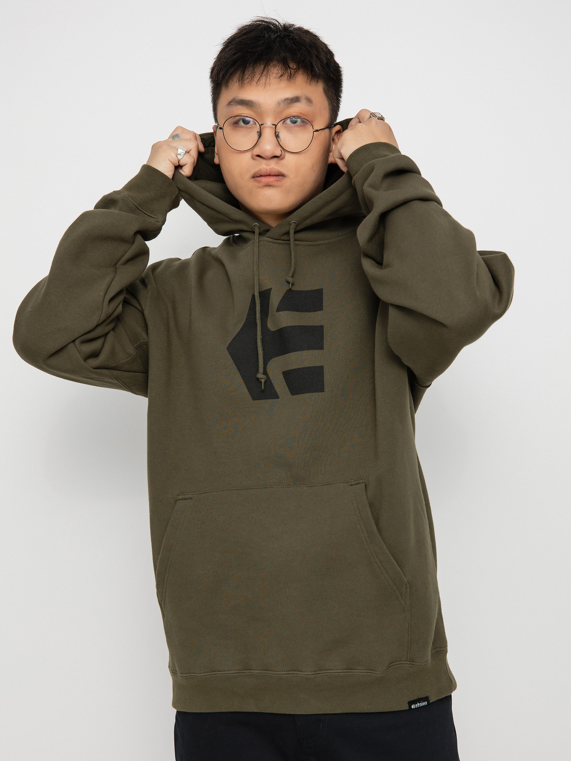 Etnies Classic Icon HD Kapucnis pulóver (military)