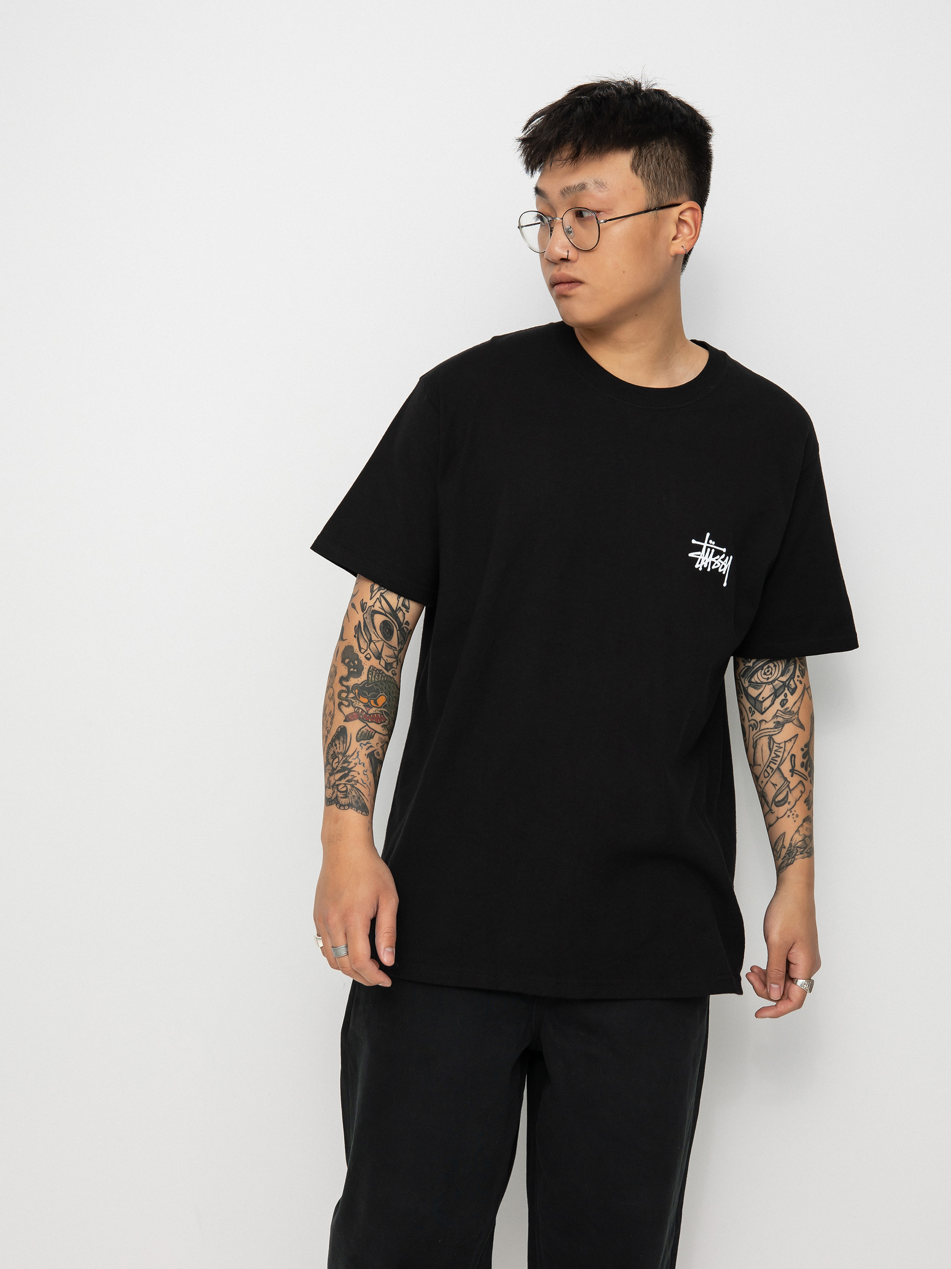 Stussy Basic póló (black)