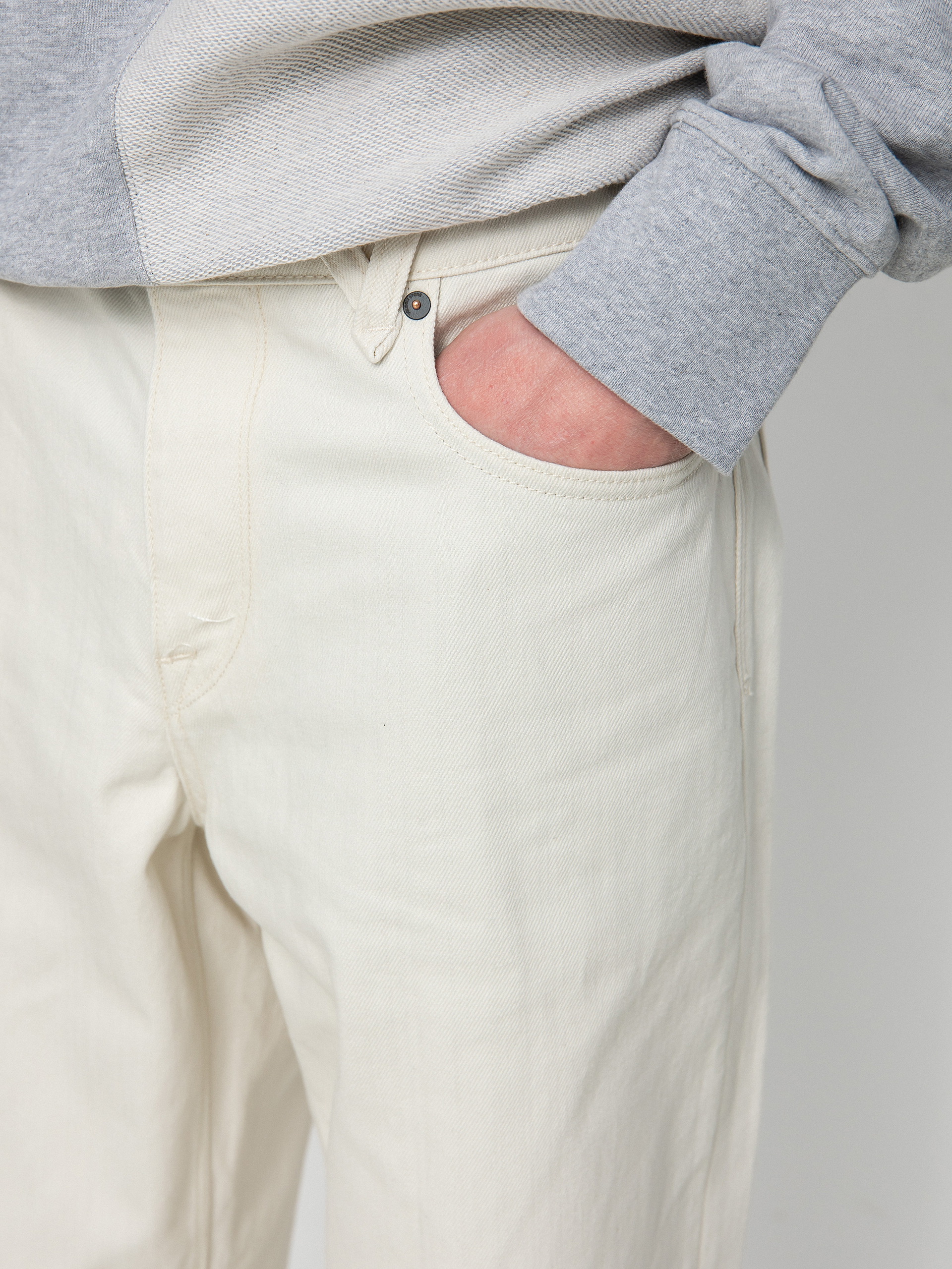 Volcom Modown Tapered Denim Kisnadrág (whitecap grey)