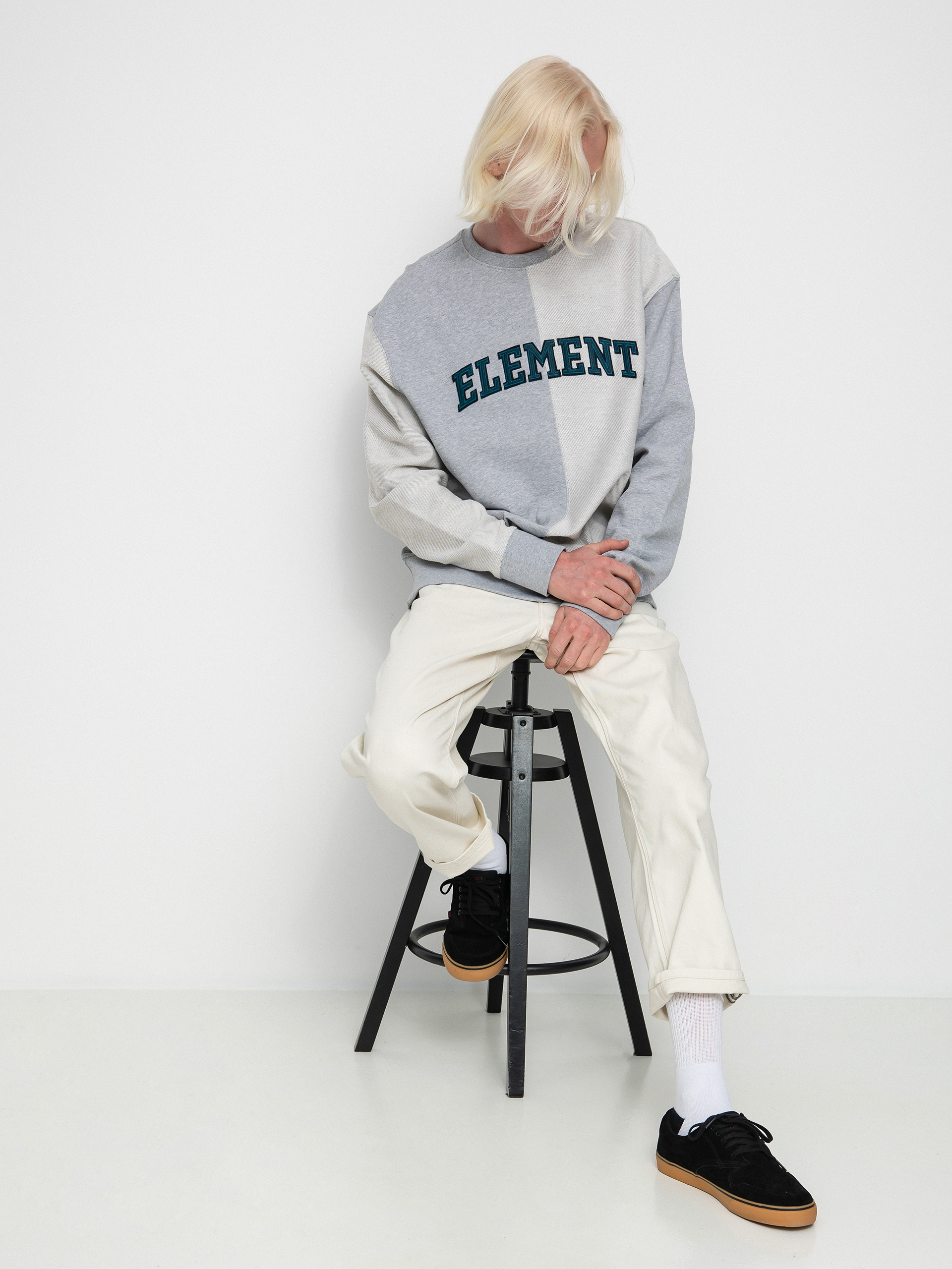 Element Crossfield Reverse Pulóver (grey heather)