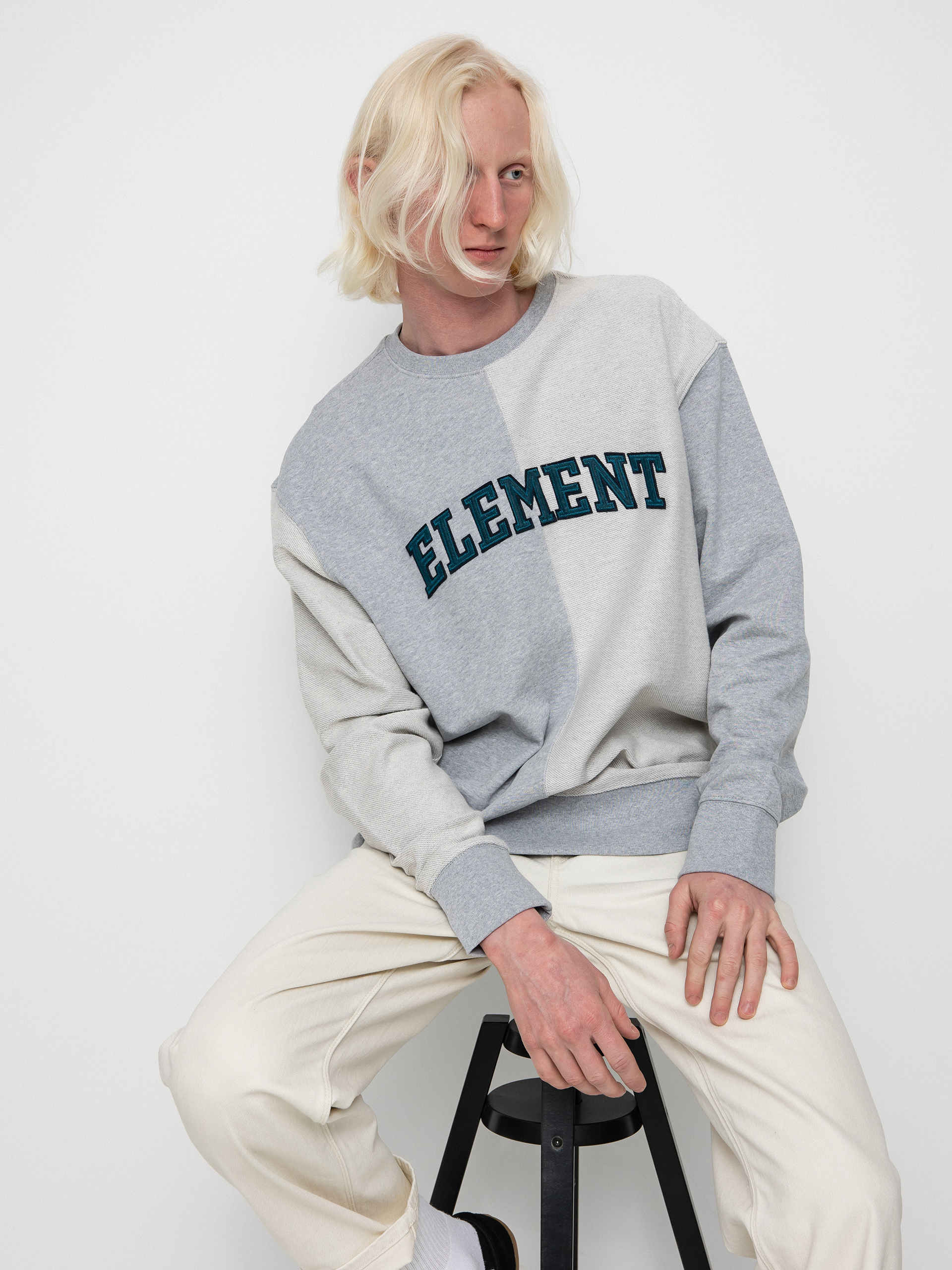 Element Crossfield Reverse Pulóver (grey heather)