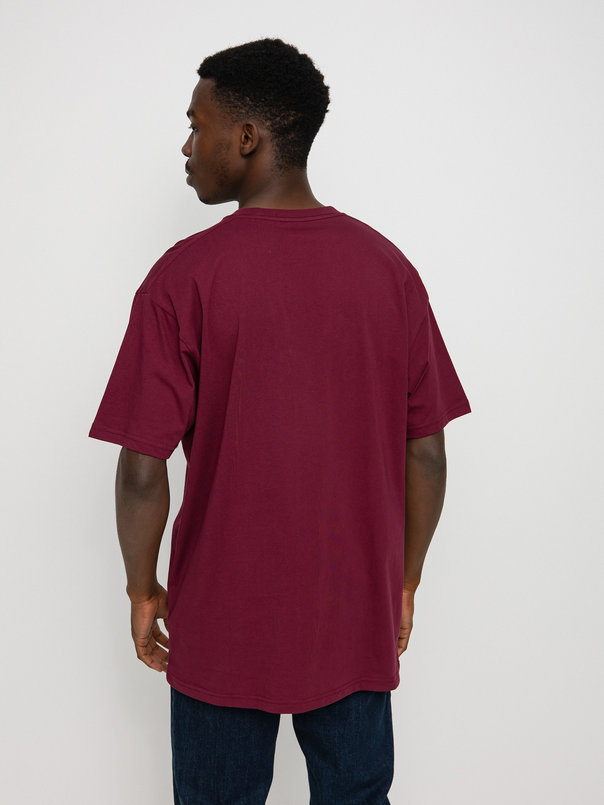 Vans Left Chest Logo Póló (burgundy)