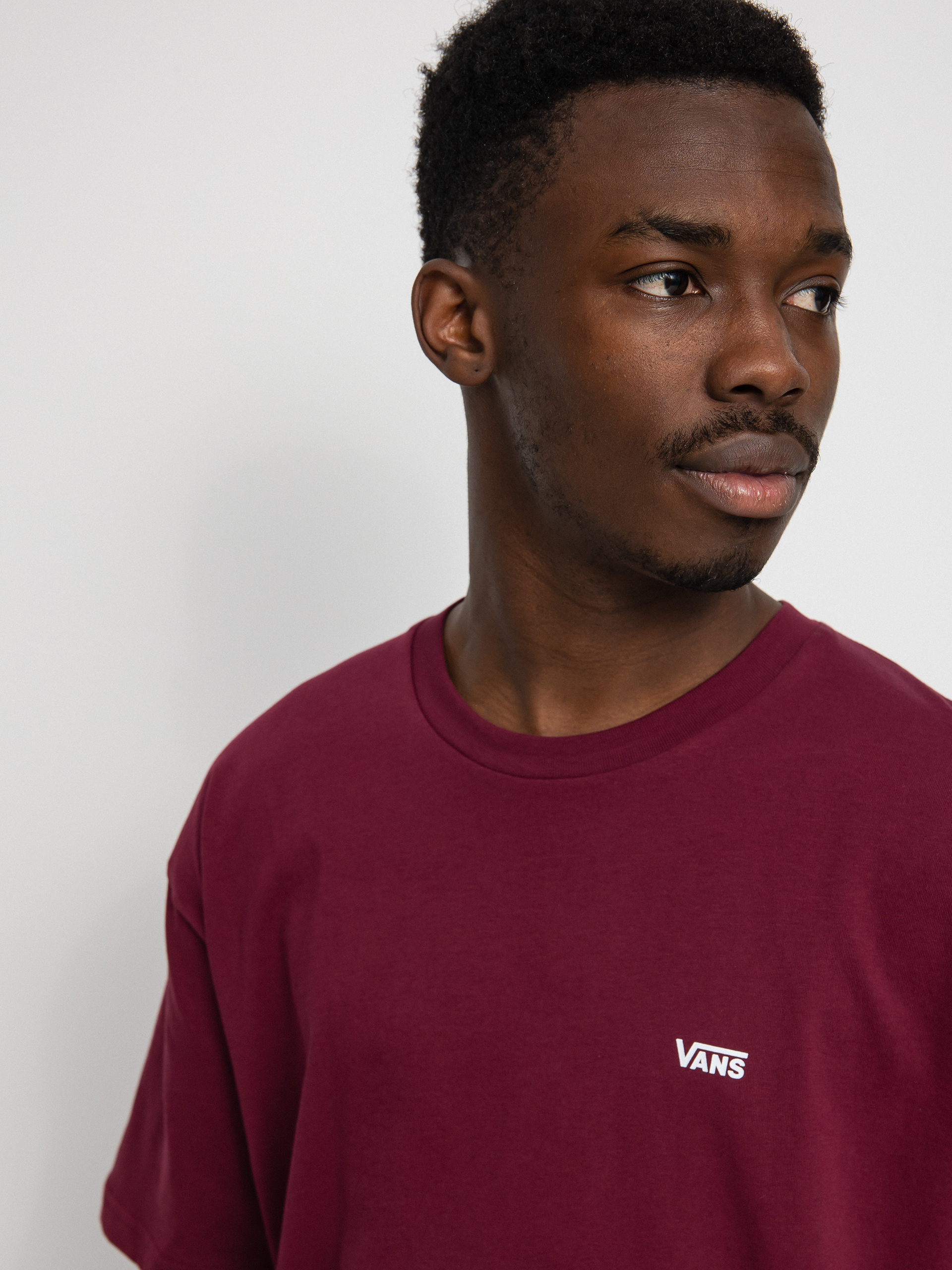 Vans Left Chest Logo Póló (burgundy)